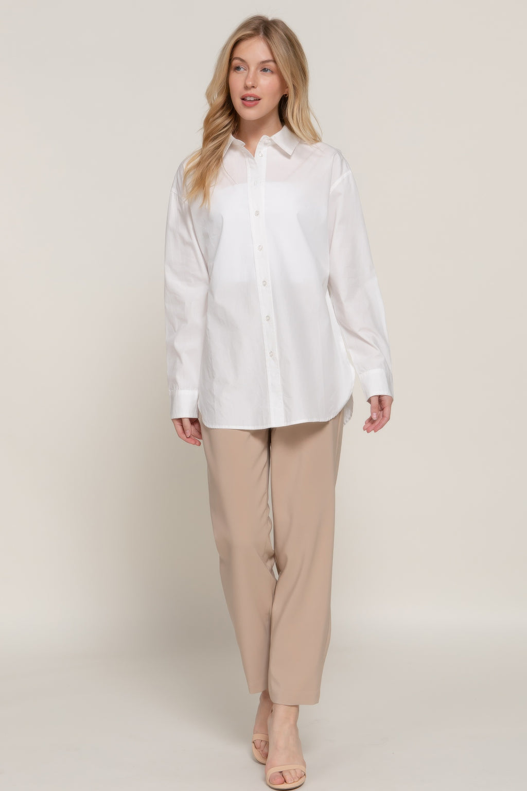 Long Sleeve Loose Fit Shirt-Product Type | Naughty Smile Fashion