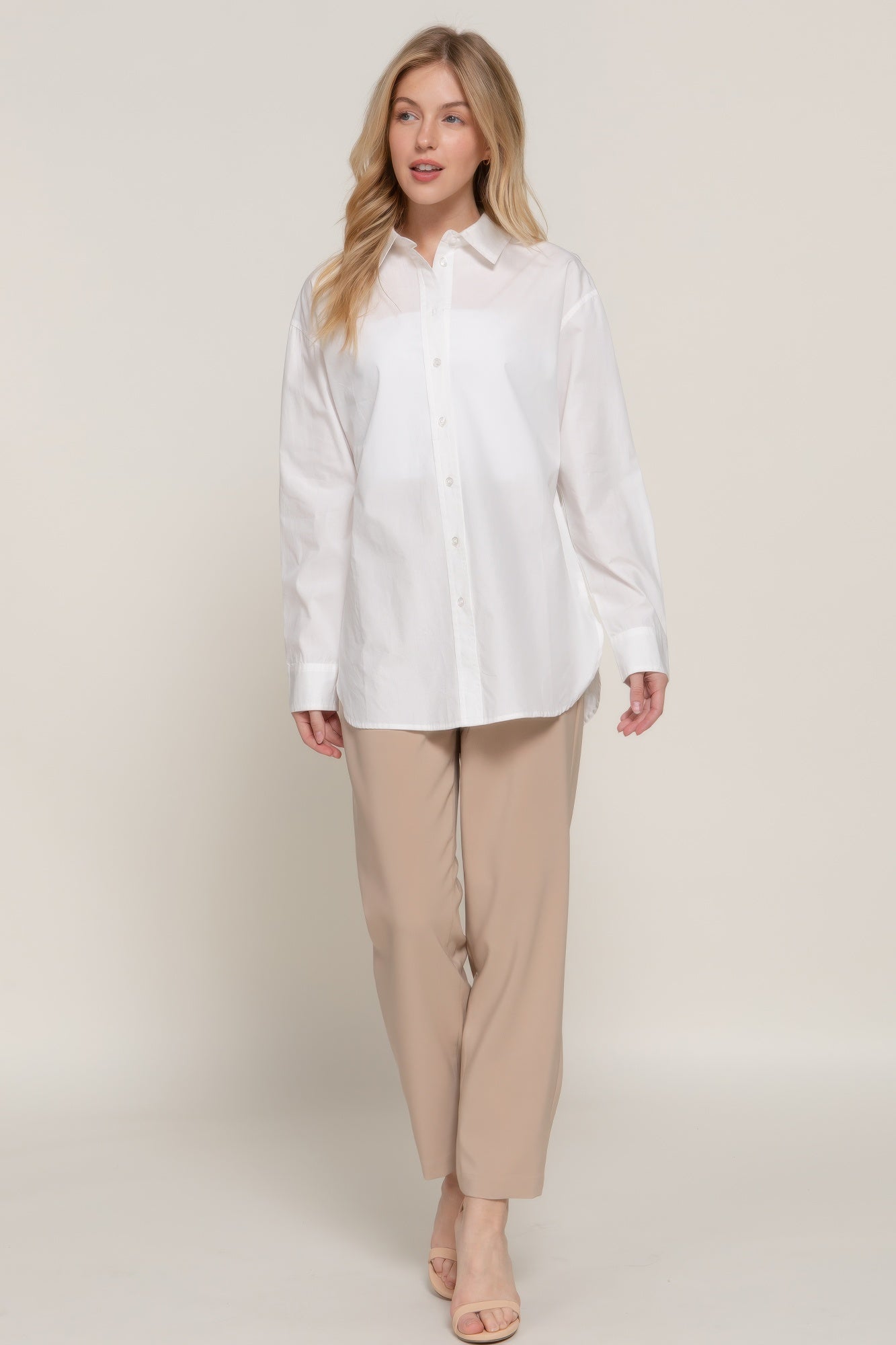 Long Sleeve Loose Fit Shirt-Product Type | Naughty Smile Fashion