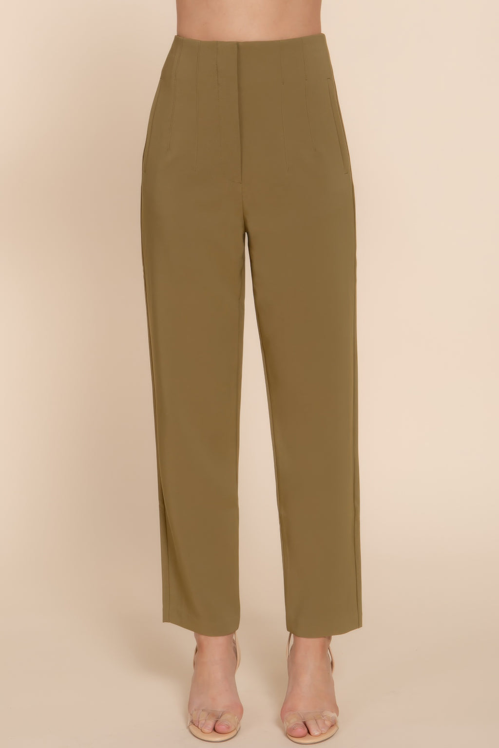 High Waist Pintuck Detail Long Pants-Product Type | Naughty Smile Fashion