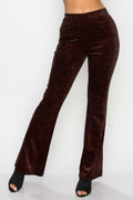 Glittery Flare High-rise Elastic Pants-Product Type | Naughty Smile Fashion