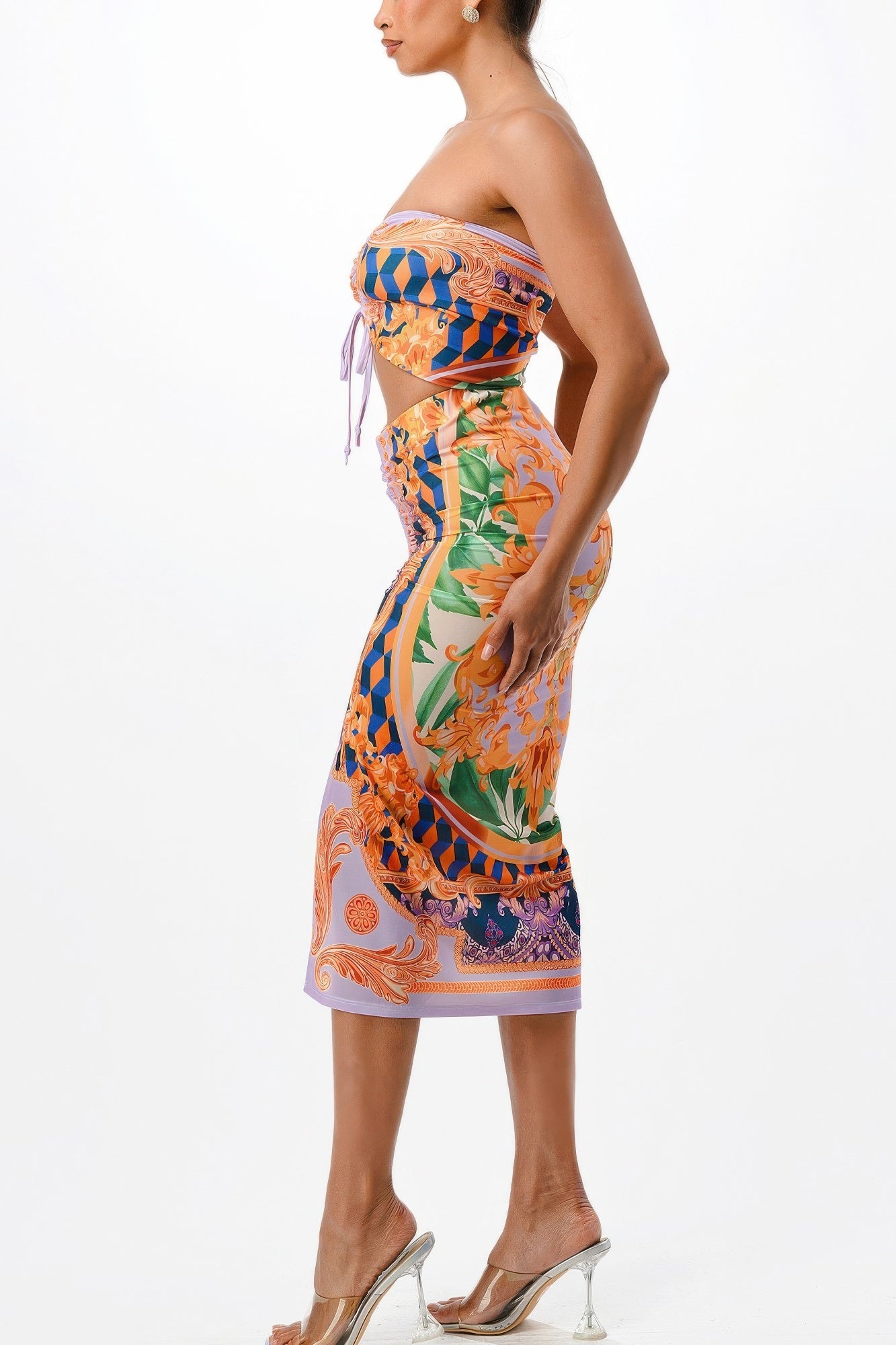 Adjustable Ruching Midi Skirt Set-Product Type | Naughty Smile Fashion