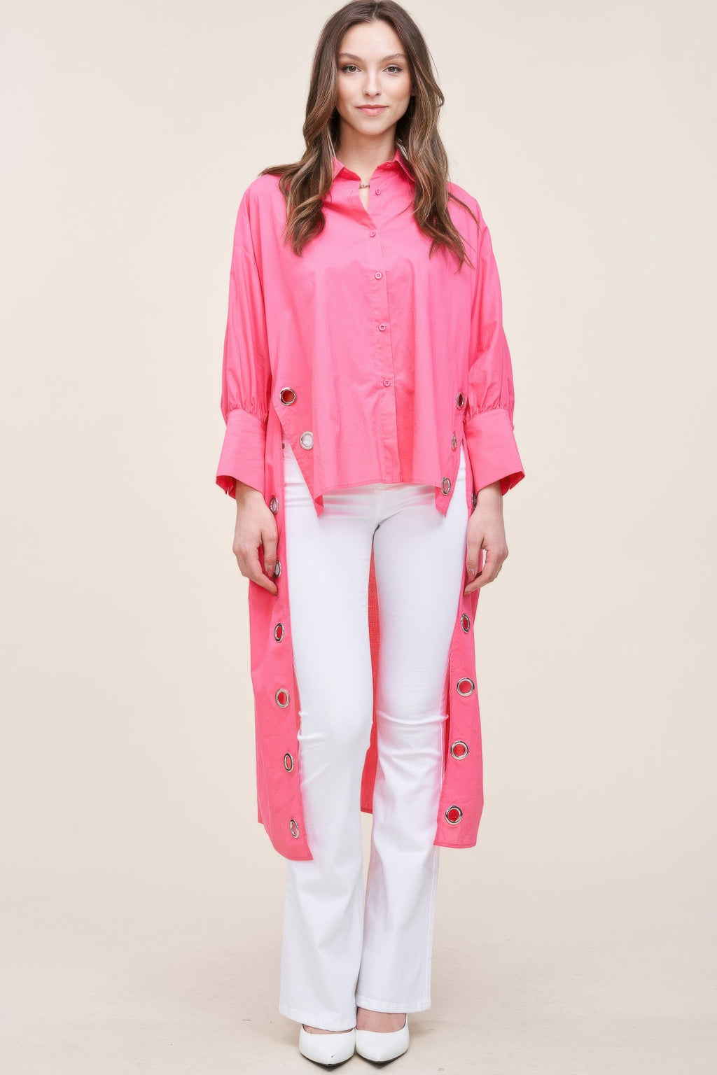 Oversized Shirt With Long Back-Product Type | Naughty Smile Fashion
