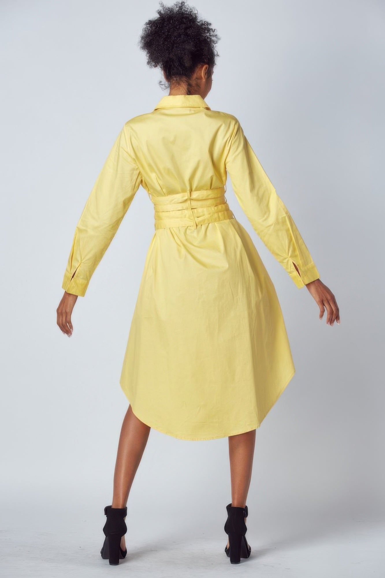 Shirt Dress With Tie Up Belt Detail-Product Type | Naughty Smile Fashion