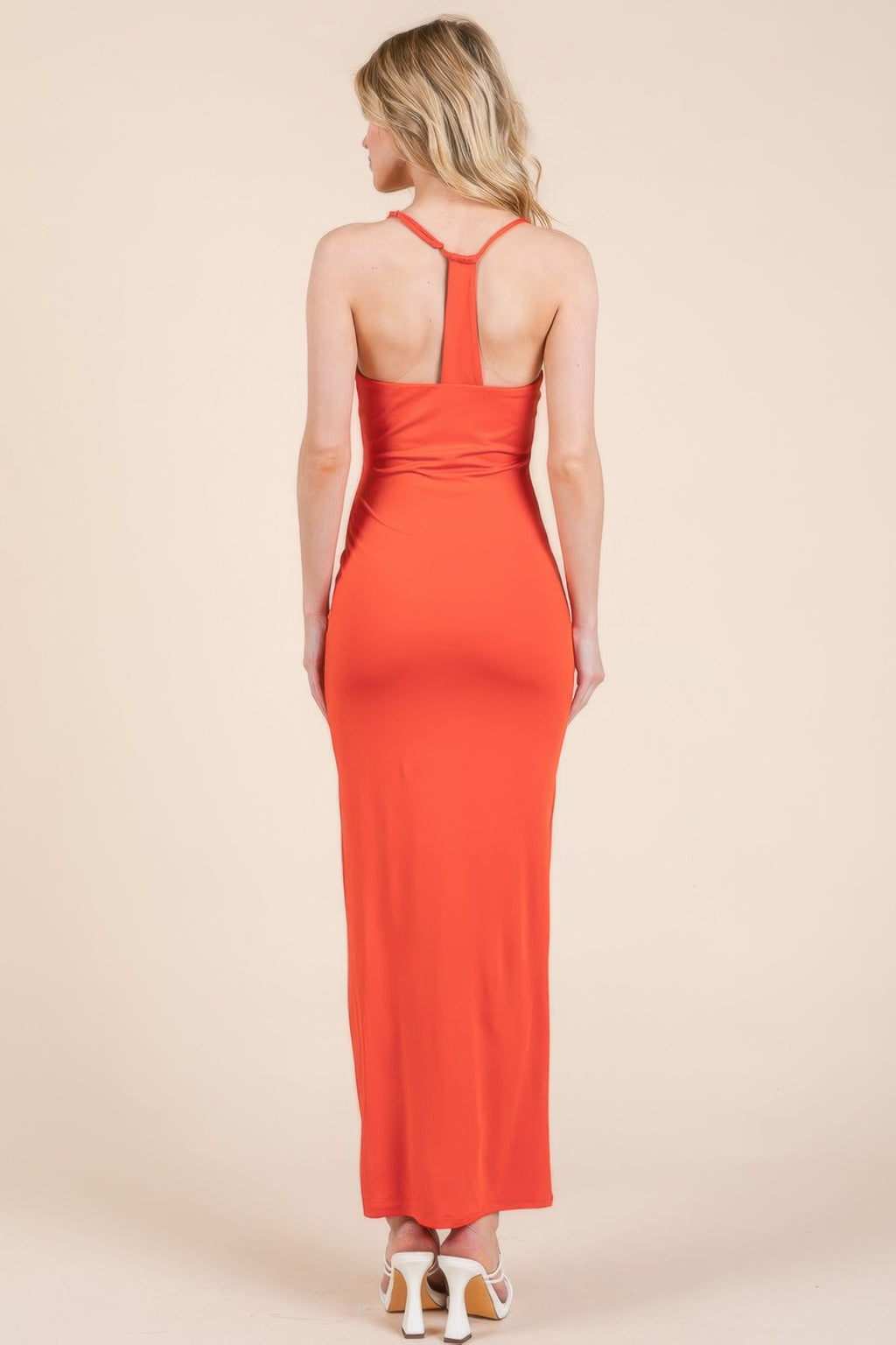 Asymmetry Ruched Double Layered Maxi Dress-Product Type | Naughty Smile Fashion
