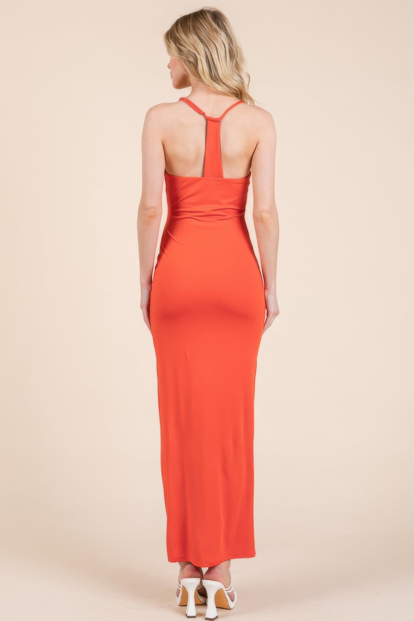 Asymmetry Ruched Double Layered Maxi Dress-Product Type | Naughty Smile Fashion