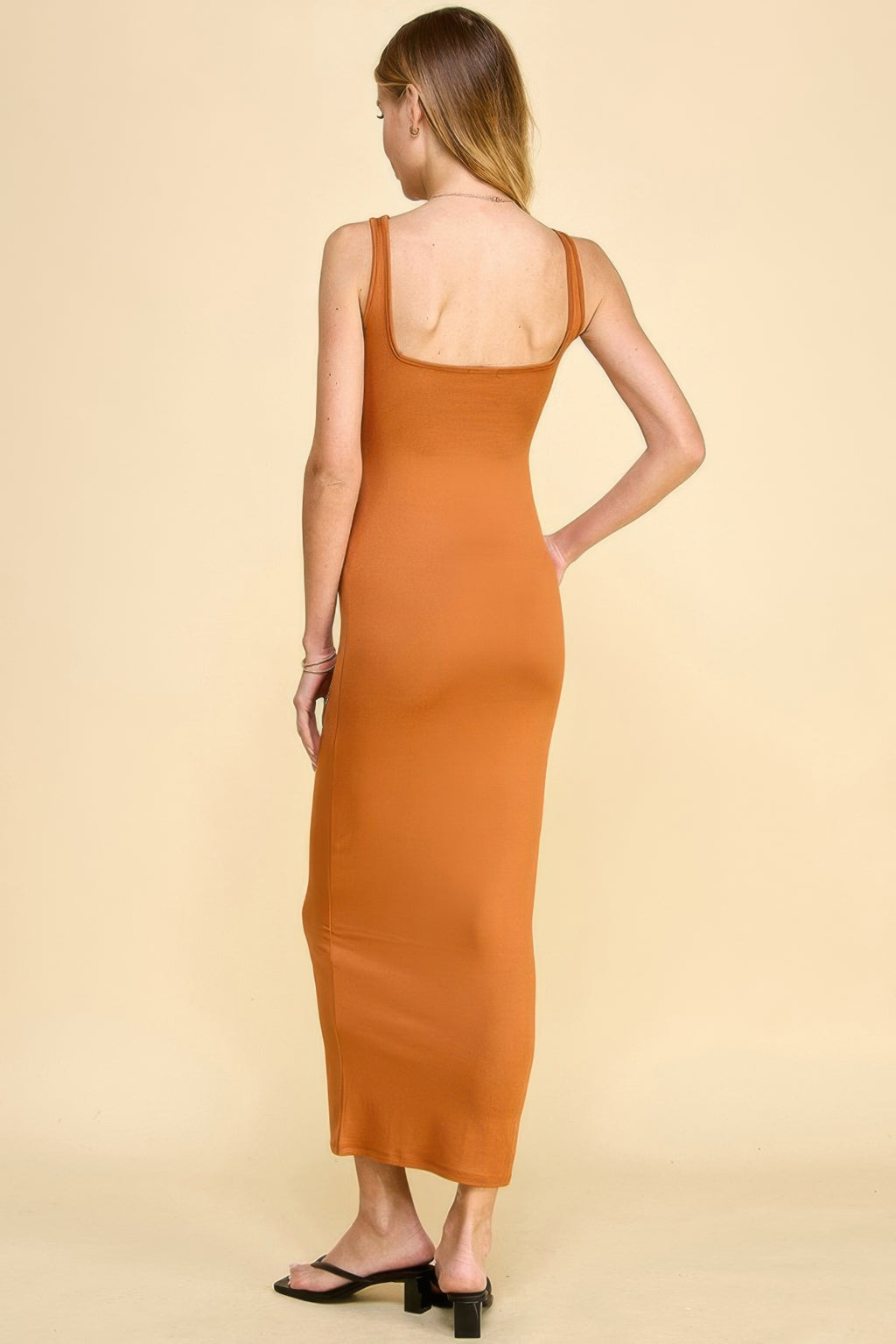 Square Neck Tank Maxi Dress-Product Type | Naughty Smile Fashion