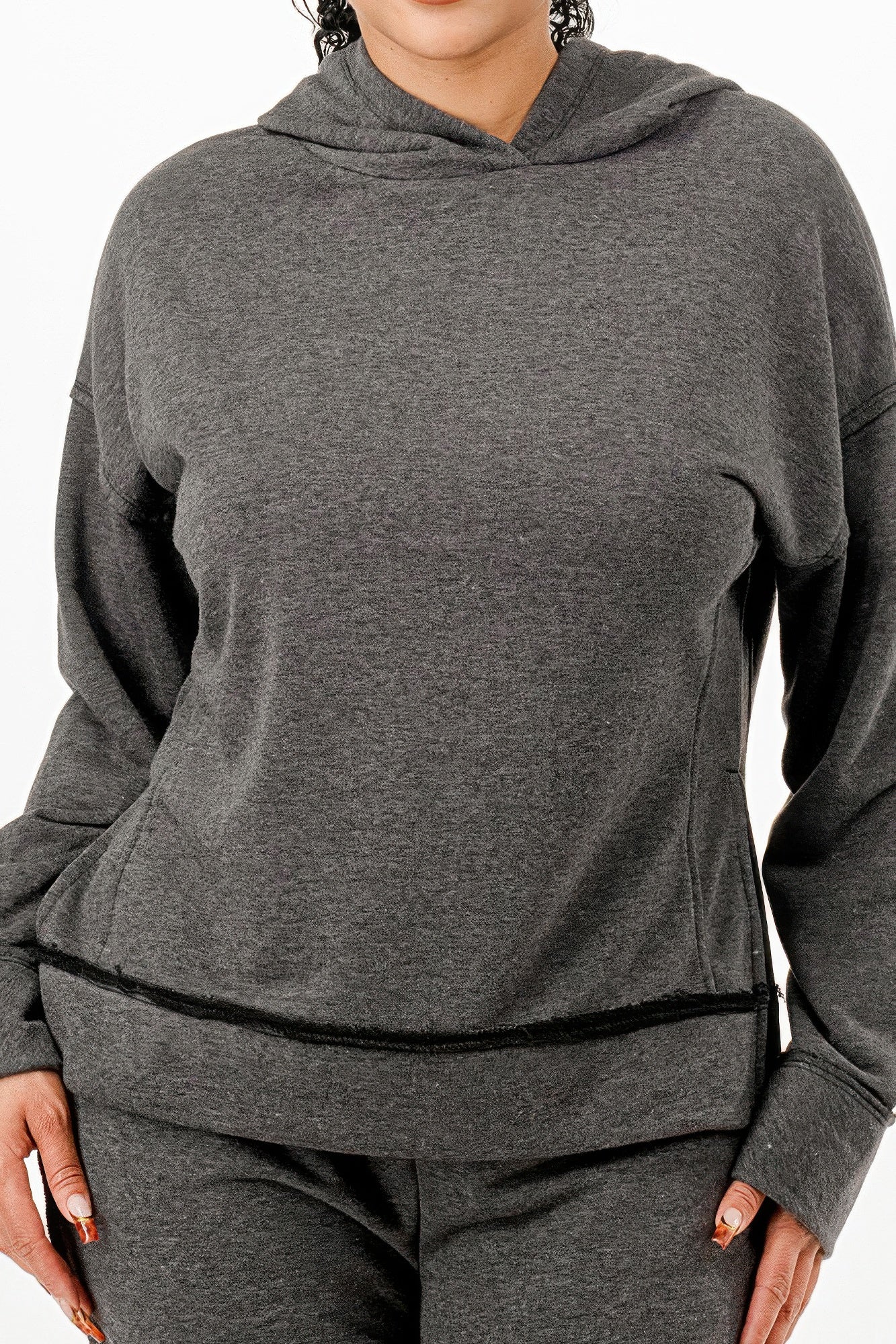 Washed Sweat Two-piece Set-Product Type | Naughty Smile Fashion