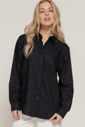 Long Sleeve Linen Blend Shirt-Product Type | Naughty Smile Fashion