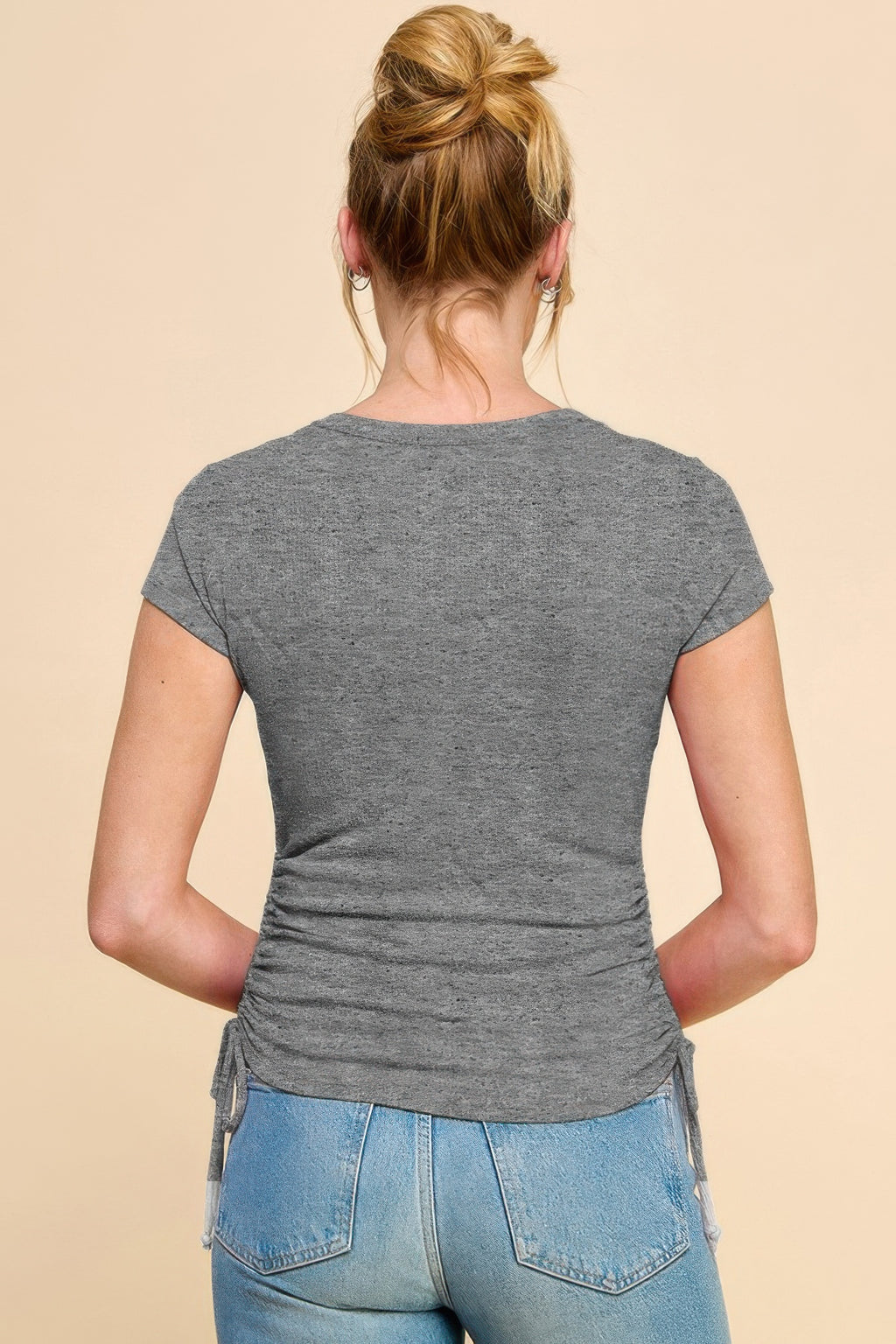 Side Ruched Detail Top-Product Type | Naughty Smile Fashion