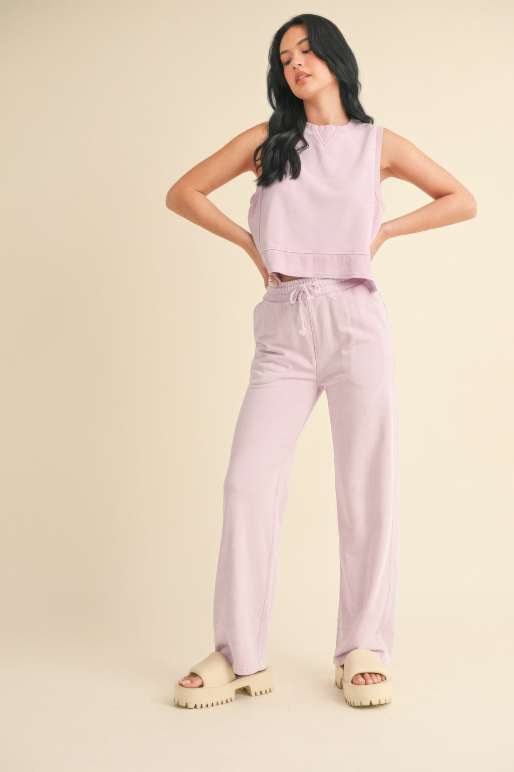 Mineral Wash Sleeveless Top-Product Type | Naughty Smile Fashion