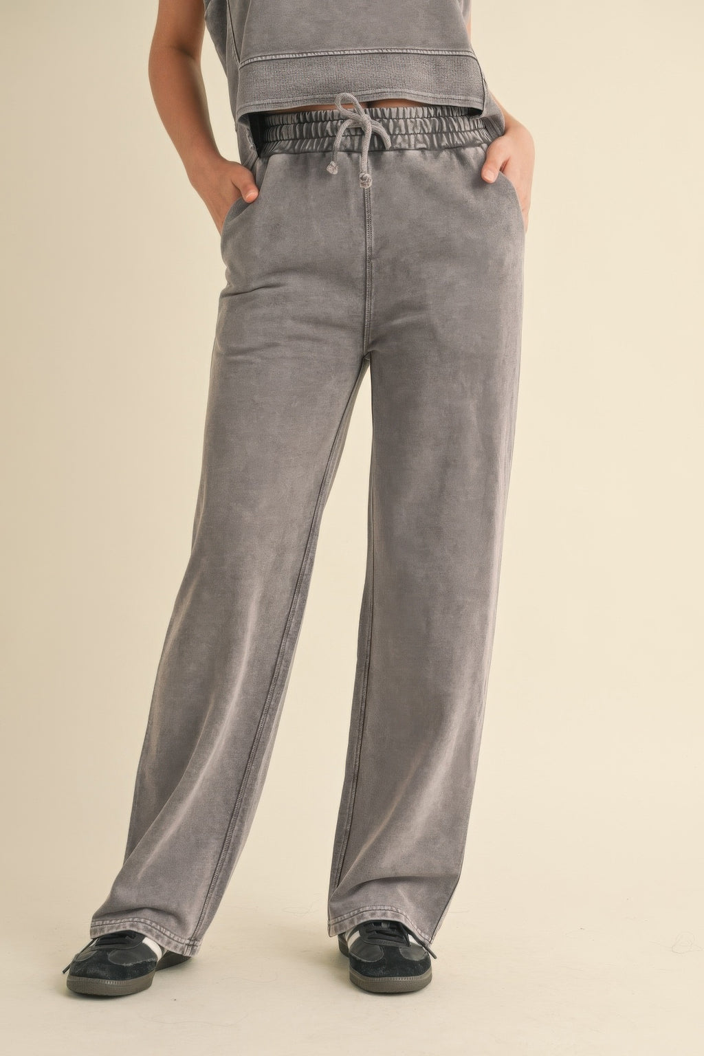 Mineral Wash Pants-Product Type | Naughty Smile Fashion