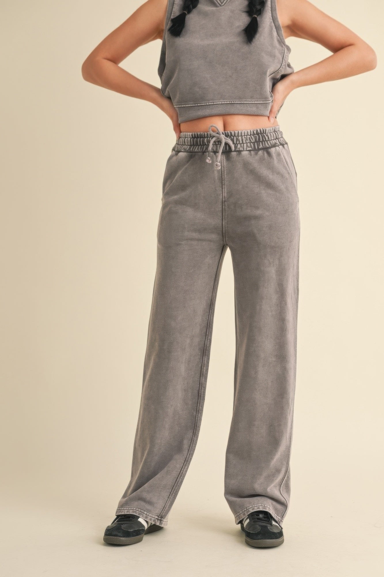 Mineral Wash Pants-Product Type | Naughty Smile Fashion