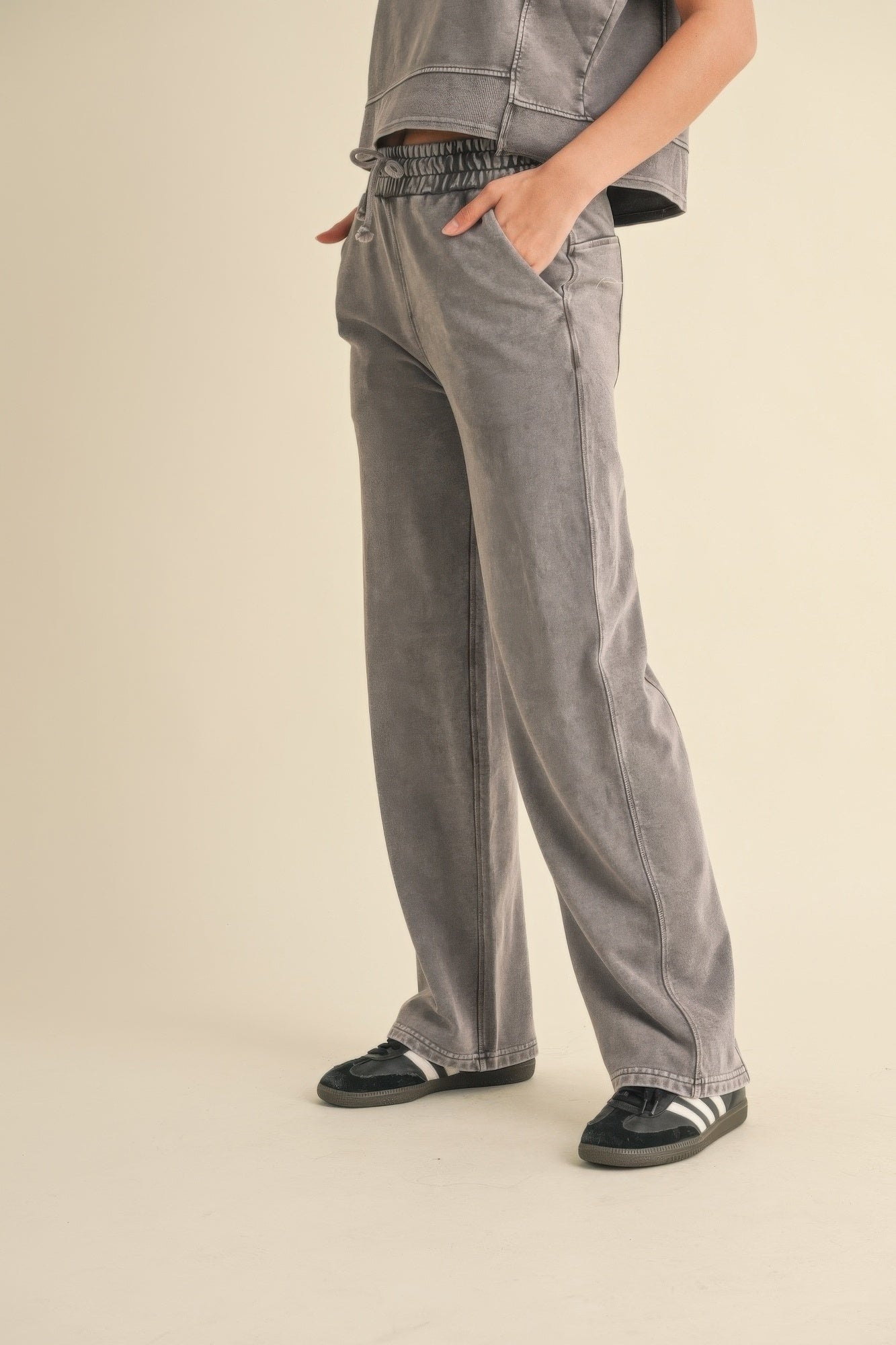Mineral Wash Pants-Product Type | Naughty Smile Fashion