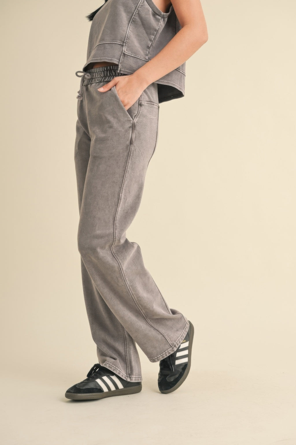 Mineral Wash Pants-Product Type | Naughty Smile Fashion