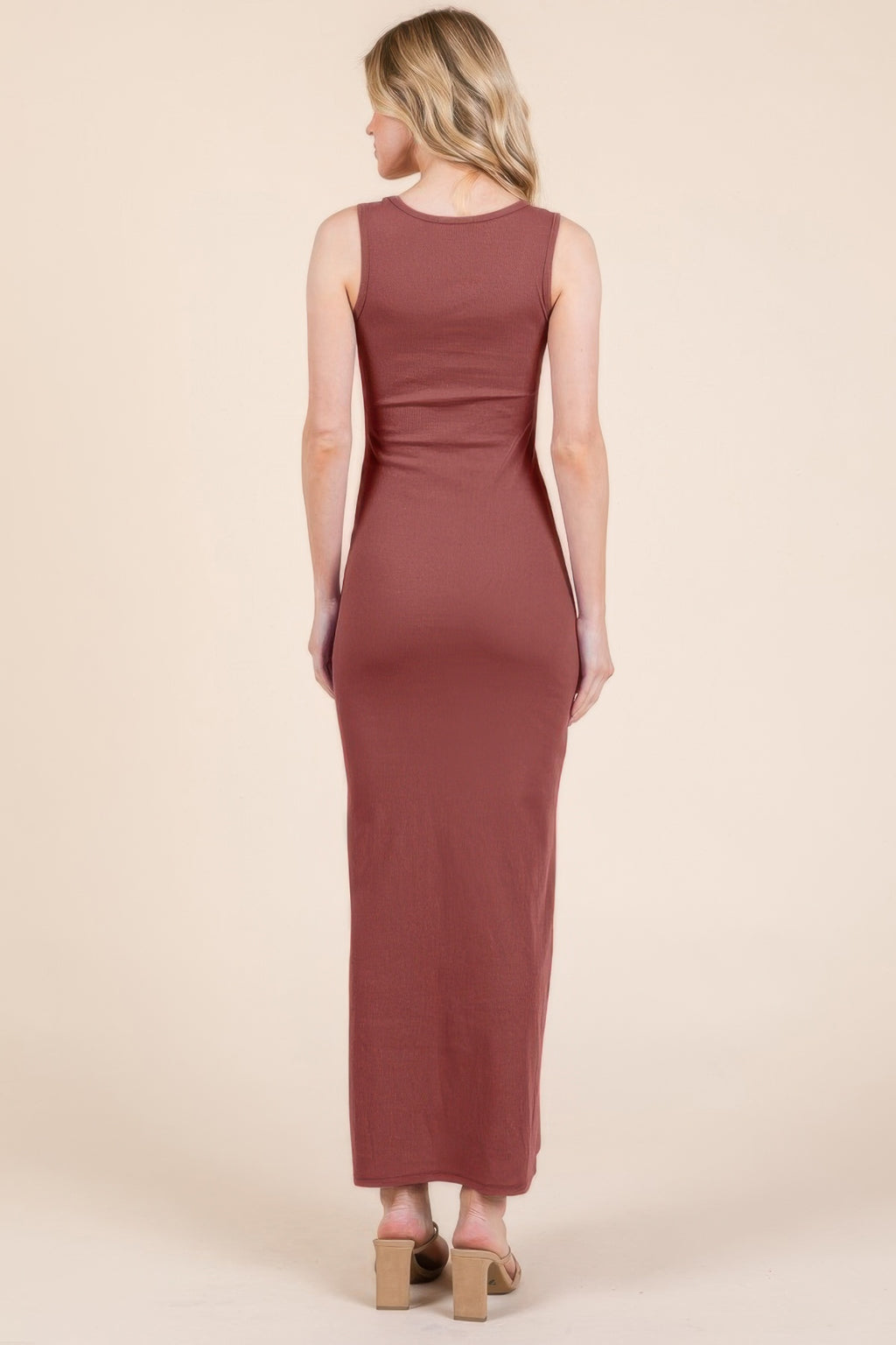 Sleeveless Rib Maxi Dress-Product Type | Naughty Smile Fashion