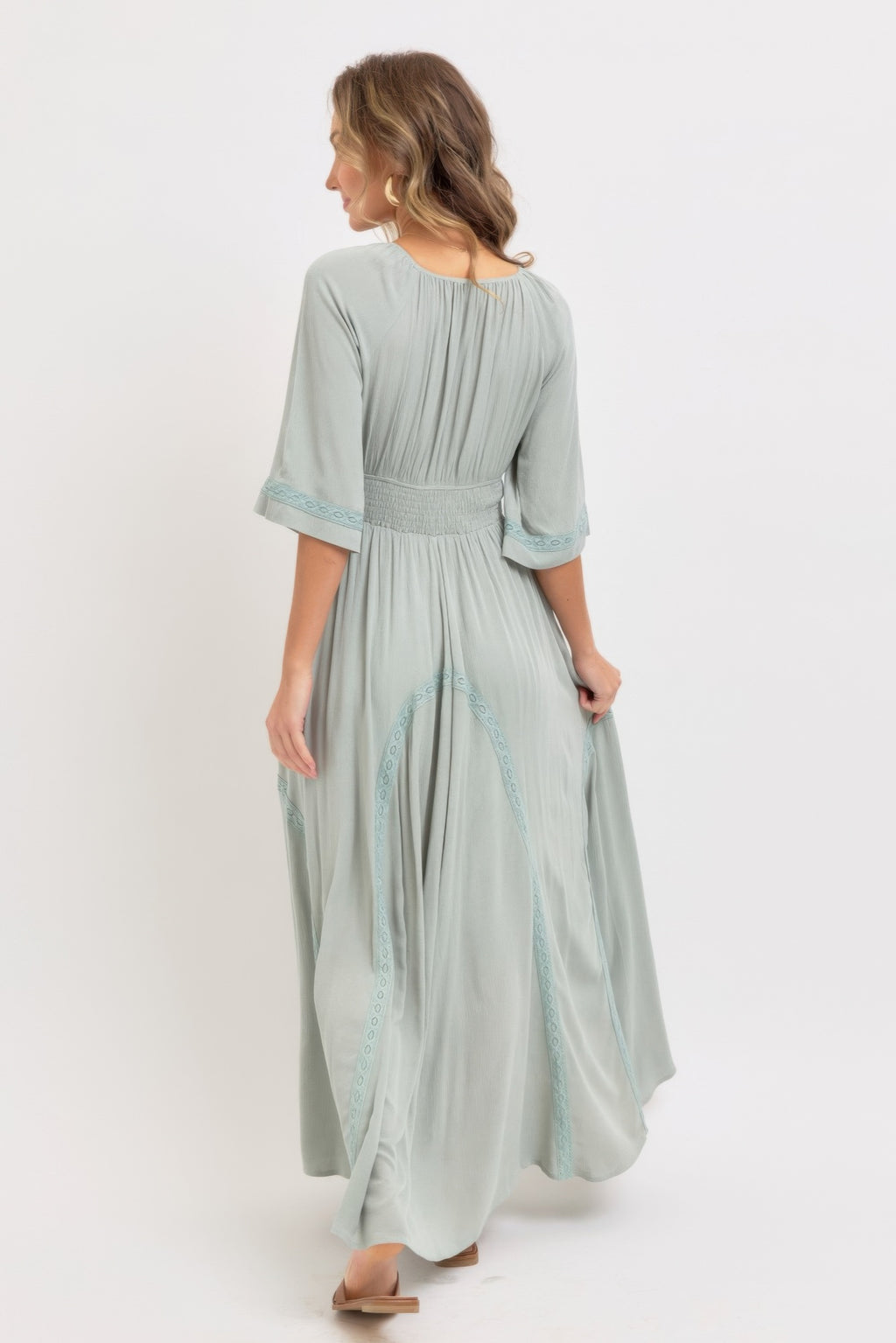 Romantic Flowy Maxi Dress-Product Type | Naughty Smile Fashion