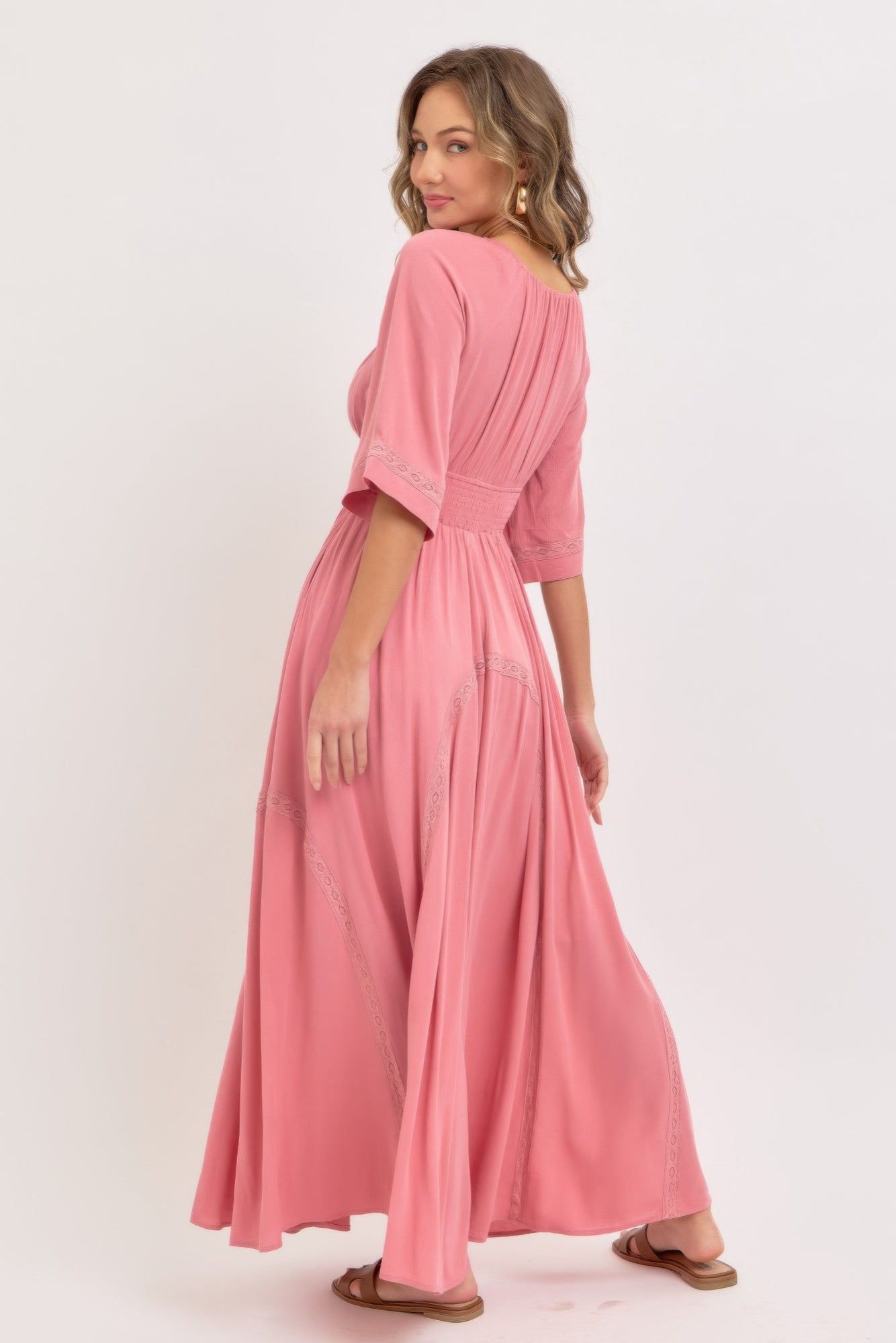 Romantic Flowy Maxi Dress-Product Type | Naughty Smile Fashion