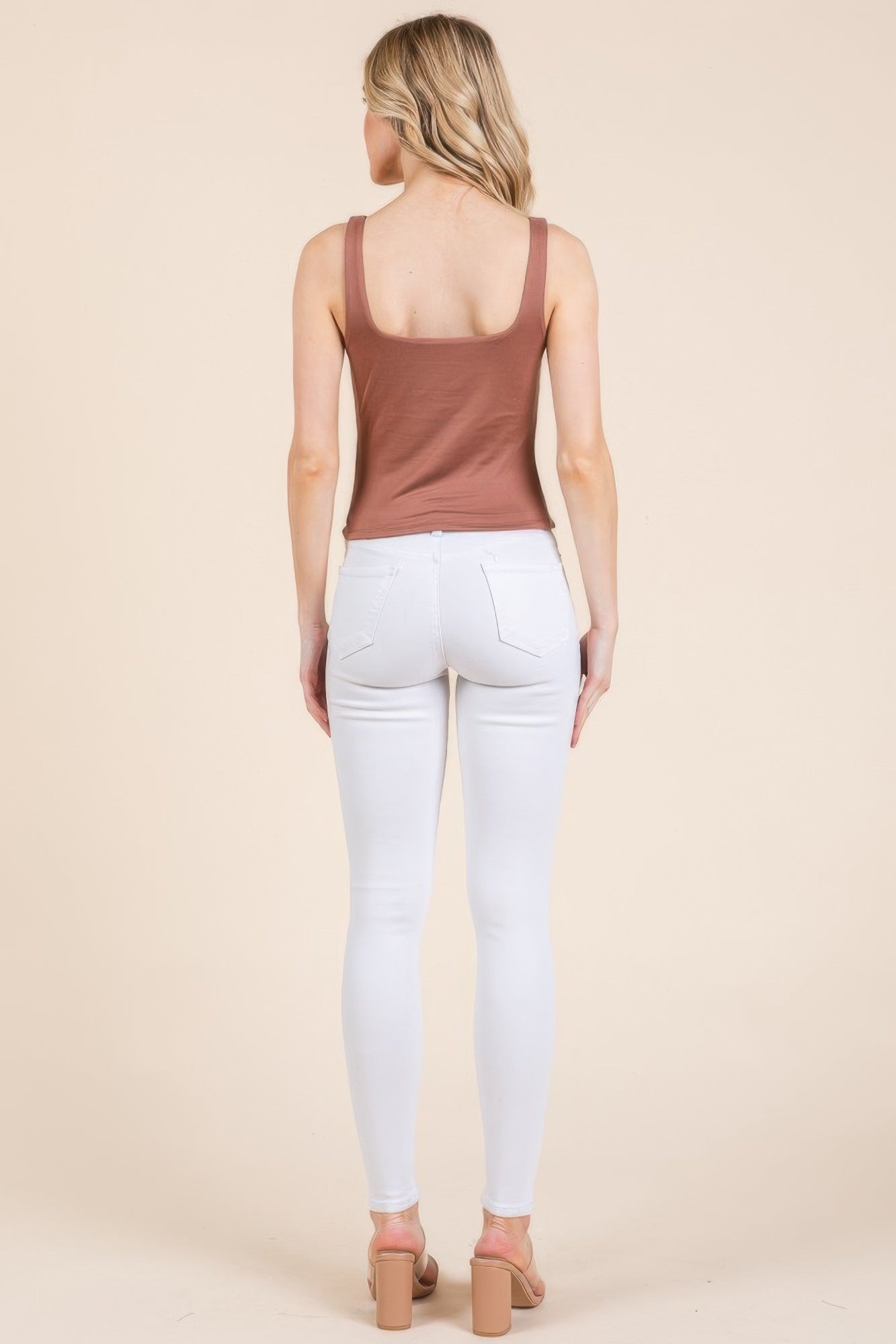 V-neck Basic Double Layers Tank Top-Product Type | Naughty Smile Fashion
