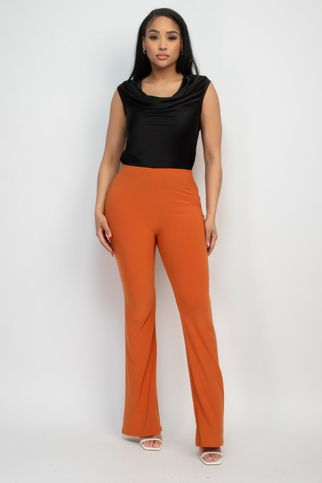 Fit And Flare Elastic Casual Pants-Product Type | Naughty Smile Fashion