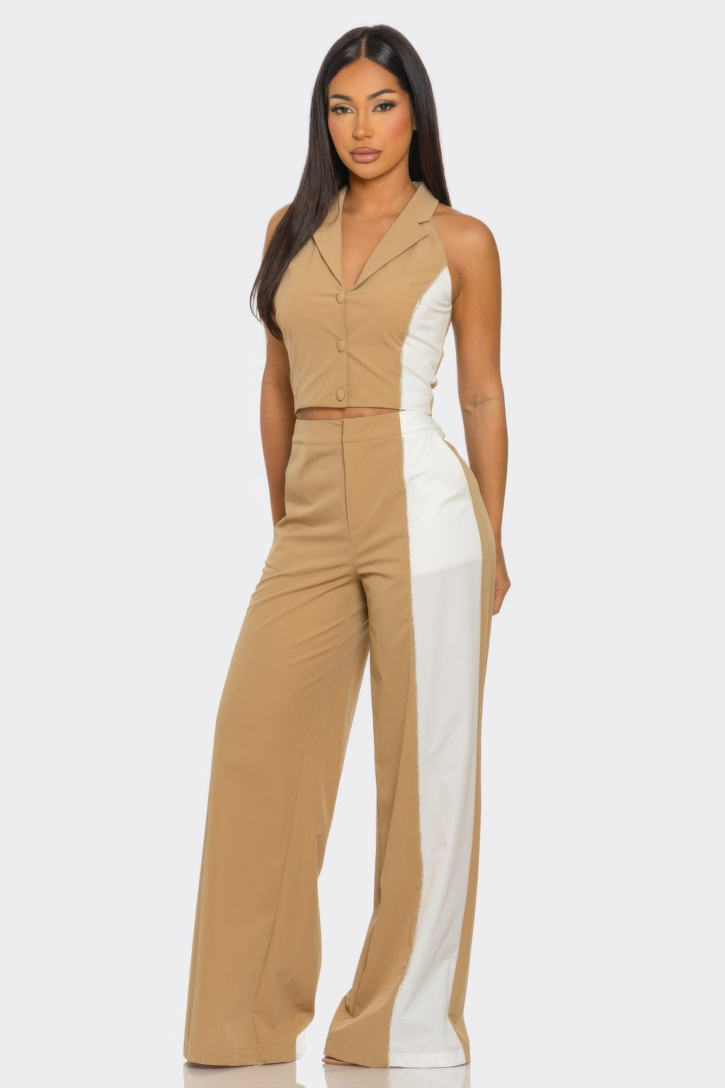 2 Pcs Color Block Set-Product Type | Naughty Smile Fashion