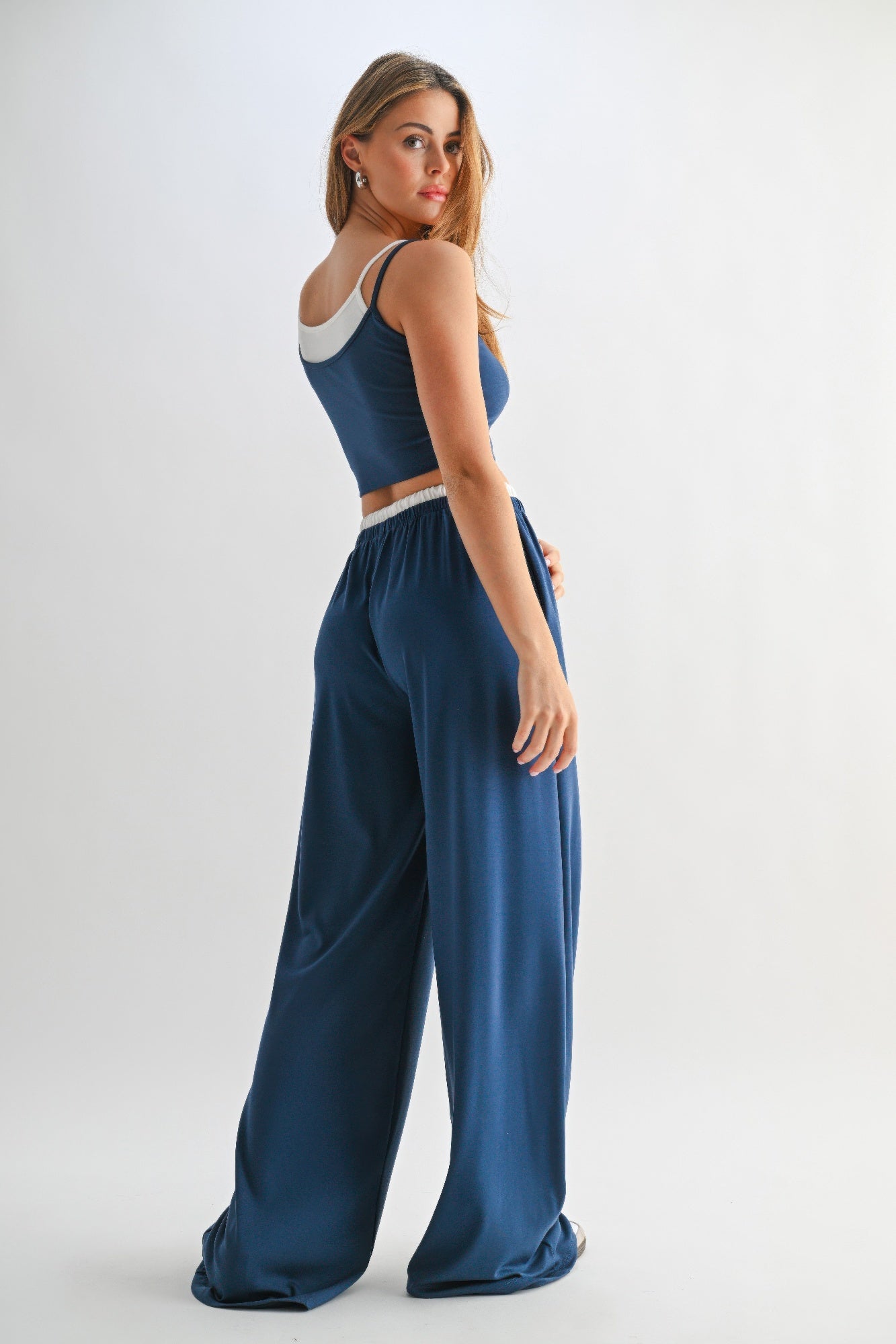 Drawstring Lounge Pants & Crop Top Set-Product Type | Naughty Smile Fashion