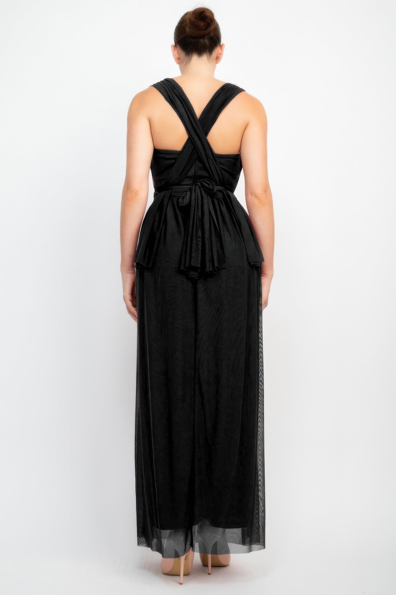 A-line Mesh Convertible Maxi Dress-Product Type | Naughty Smile Fashion