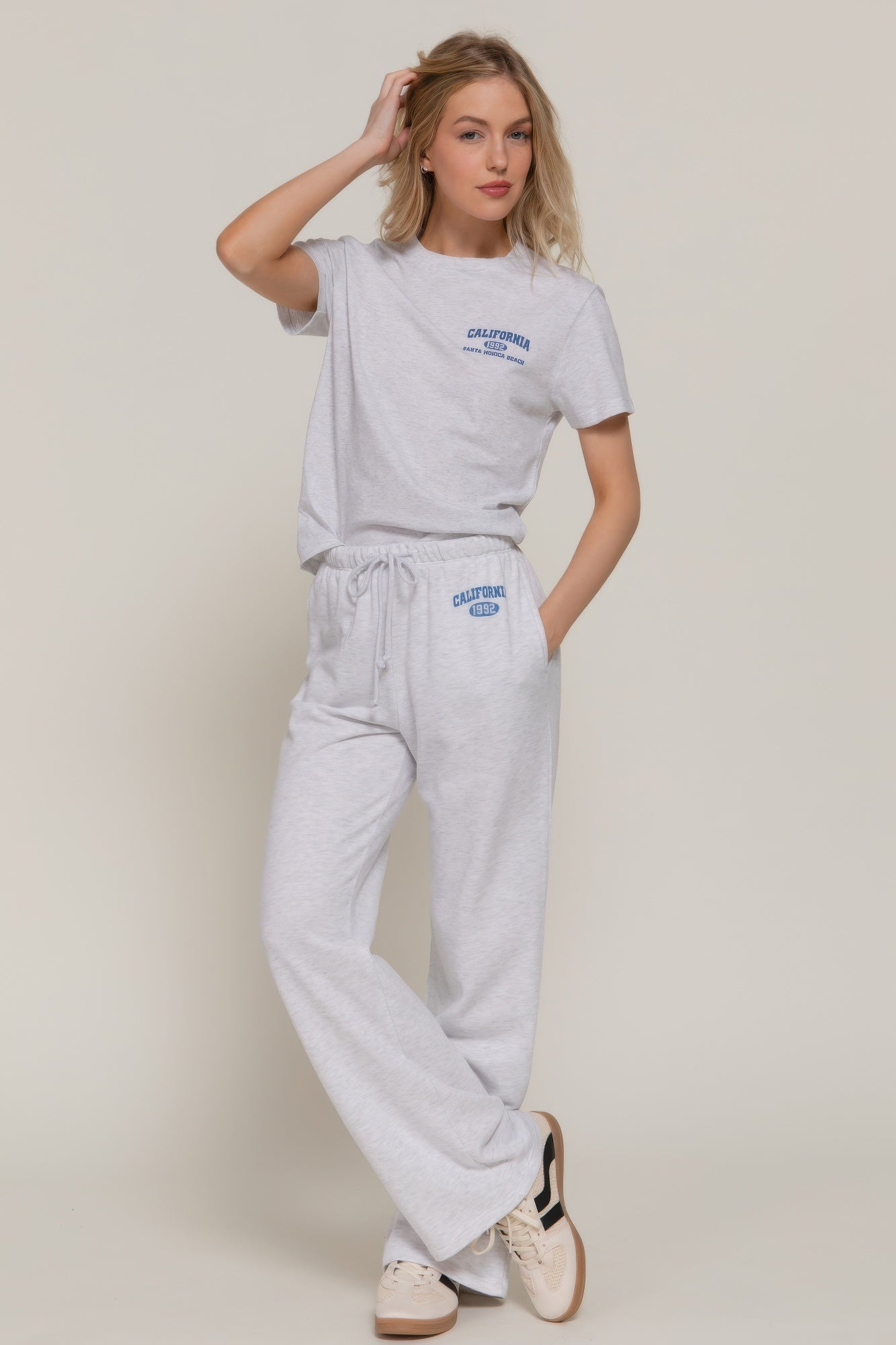 Waistband Print Detail Sweatpants-Product Type | Naughty Smile Fashion