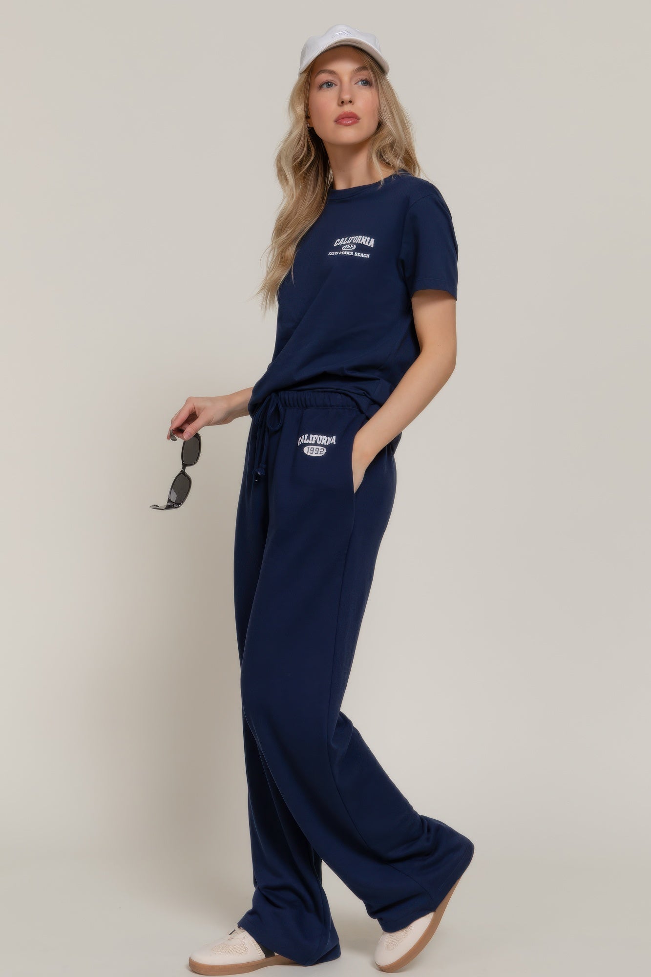Waistband Print Detail Sweatpants-Product Type | Naughty Smile Fashion