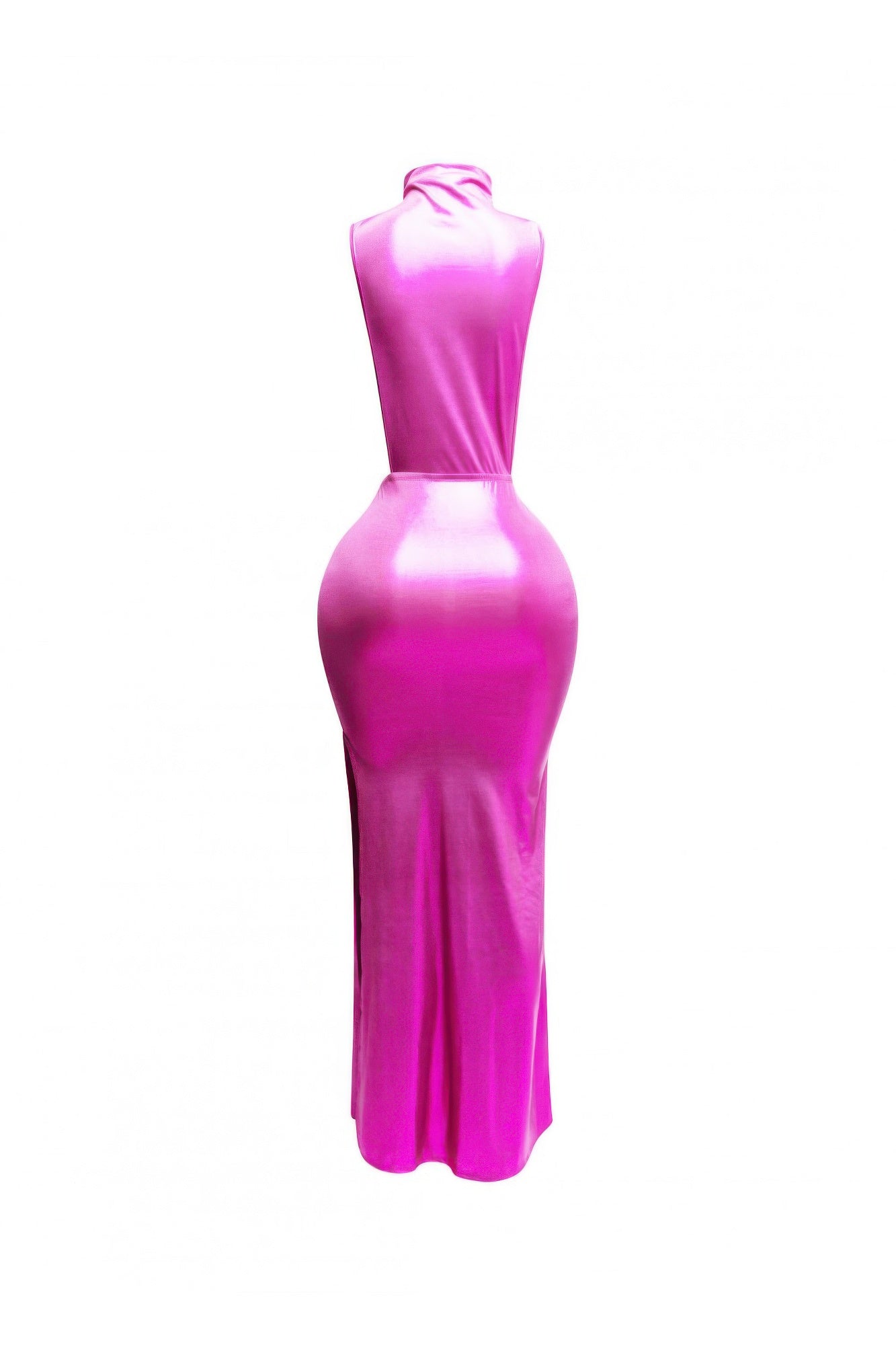 Mock Neck And Tied Waist Dress-Product Type | Naughty Smile Fashion
