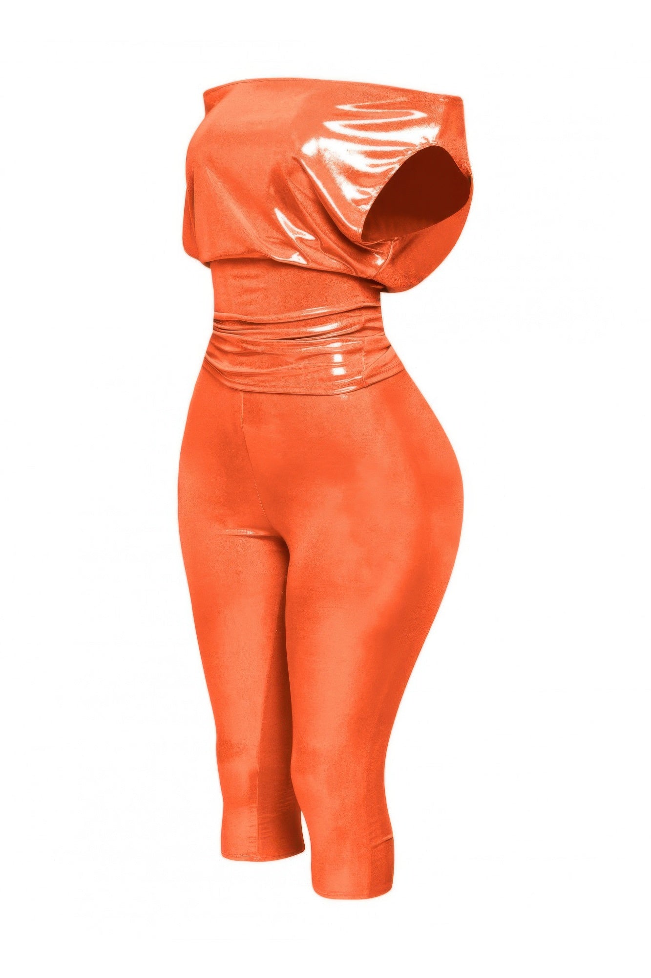 Lose Fit Shimmer Top And Capri Set-Product Type | Naughty Smile Fashion