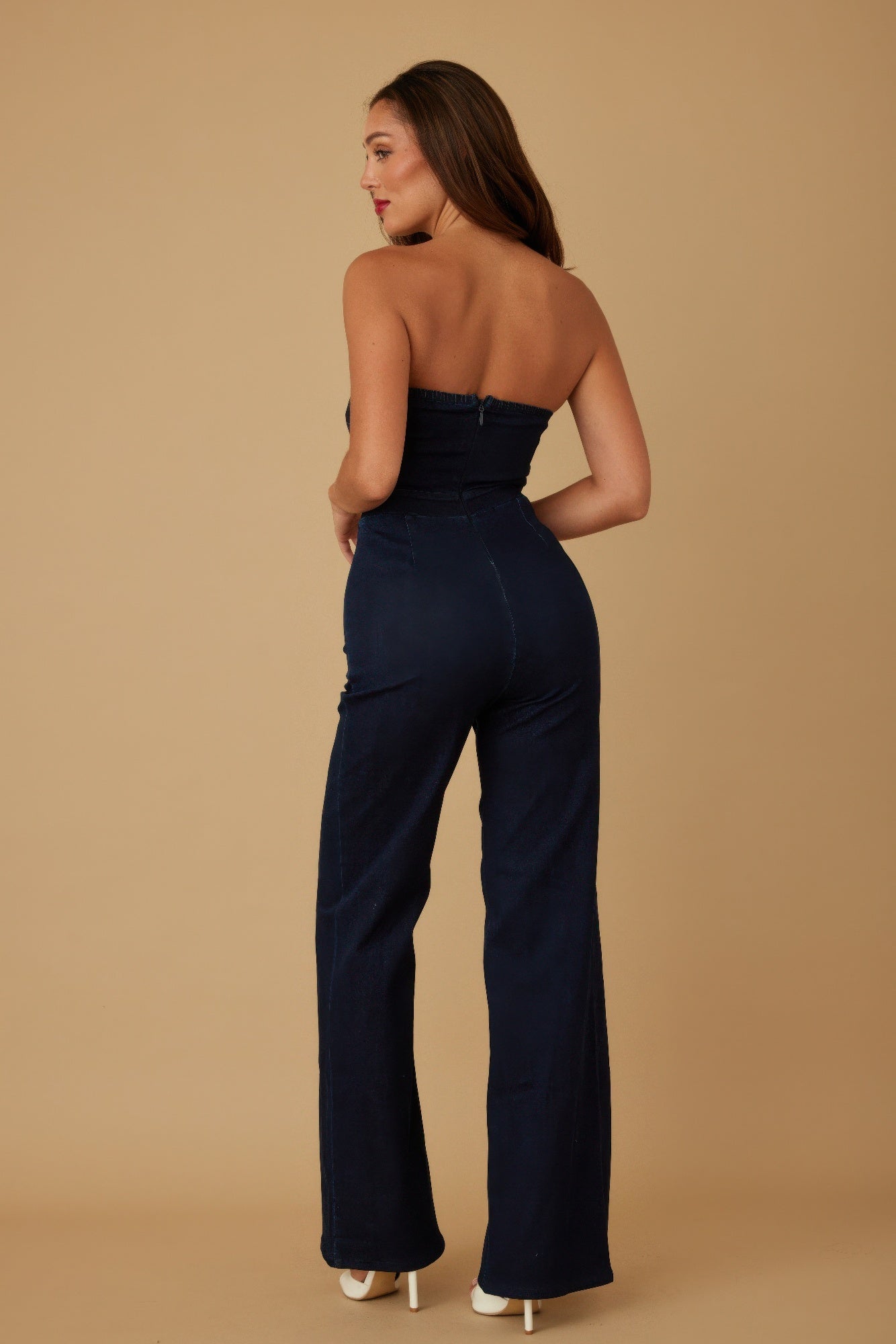 Open Flap Layer Strapless Jumpsuit-Product Type | Naughty Smile Fashion