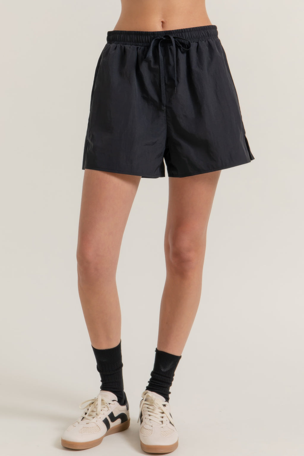 Anorak Side Slit Workout Shorts-Product Type | Naughty Smile Fashion