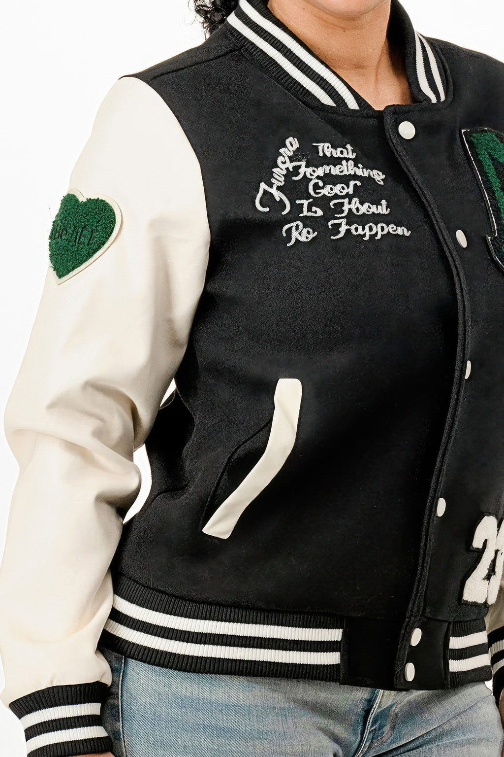 Patch Varsity Bomber Jacket-Product Type | Naughty Smile Fashion