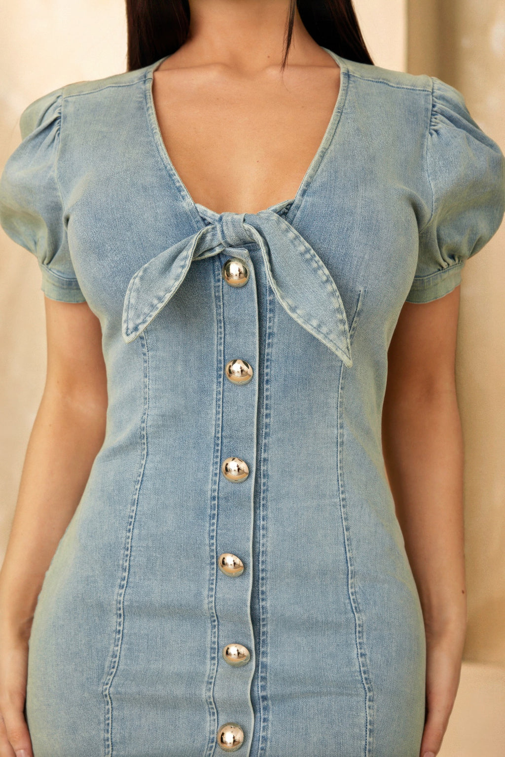 Cute Button Up Short Dress-Product Type | Naughty Smile Fashion