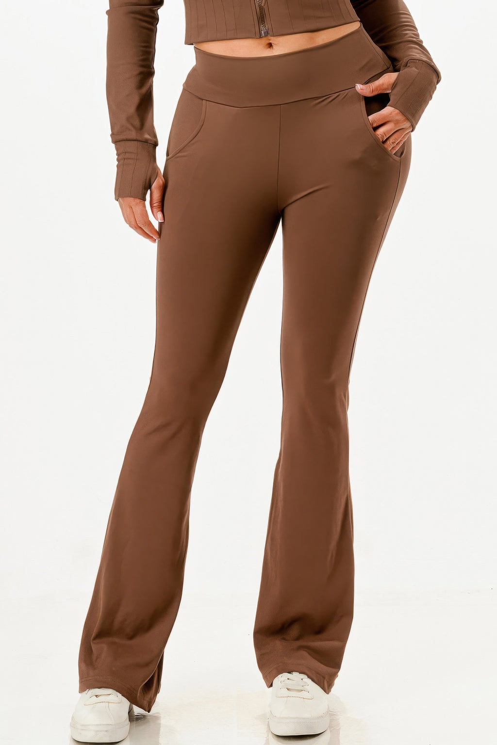 Butter Soft Crop Hoodie And Flare Pants Set-Product Type | Naughty Smile Fashion