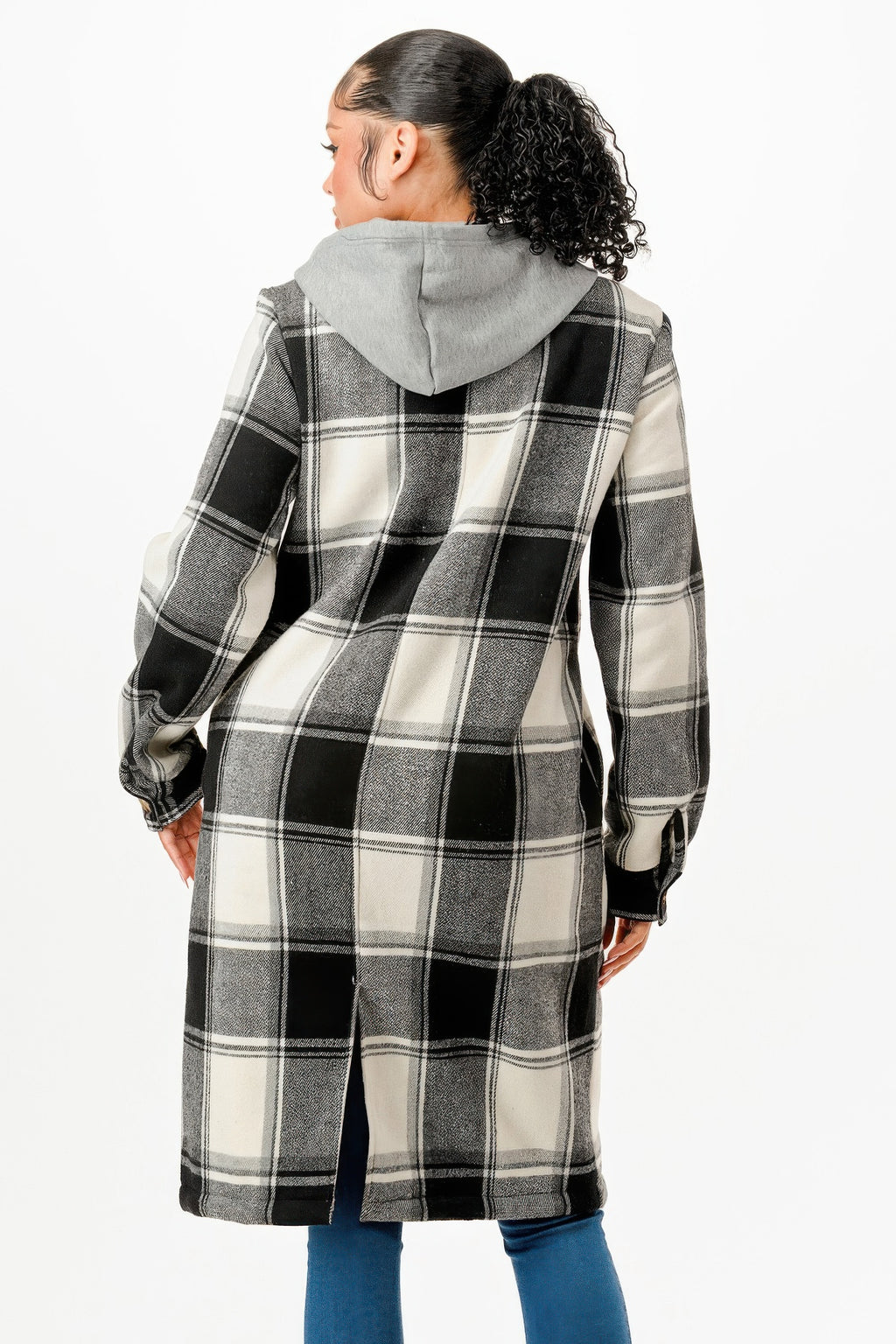 Hooded Plaid Coat-Product Type | Naughty Smile Fashion
