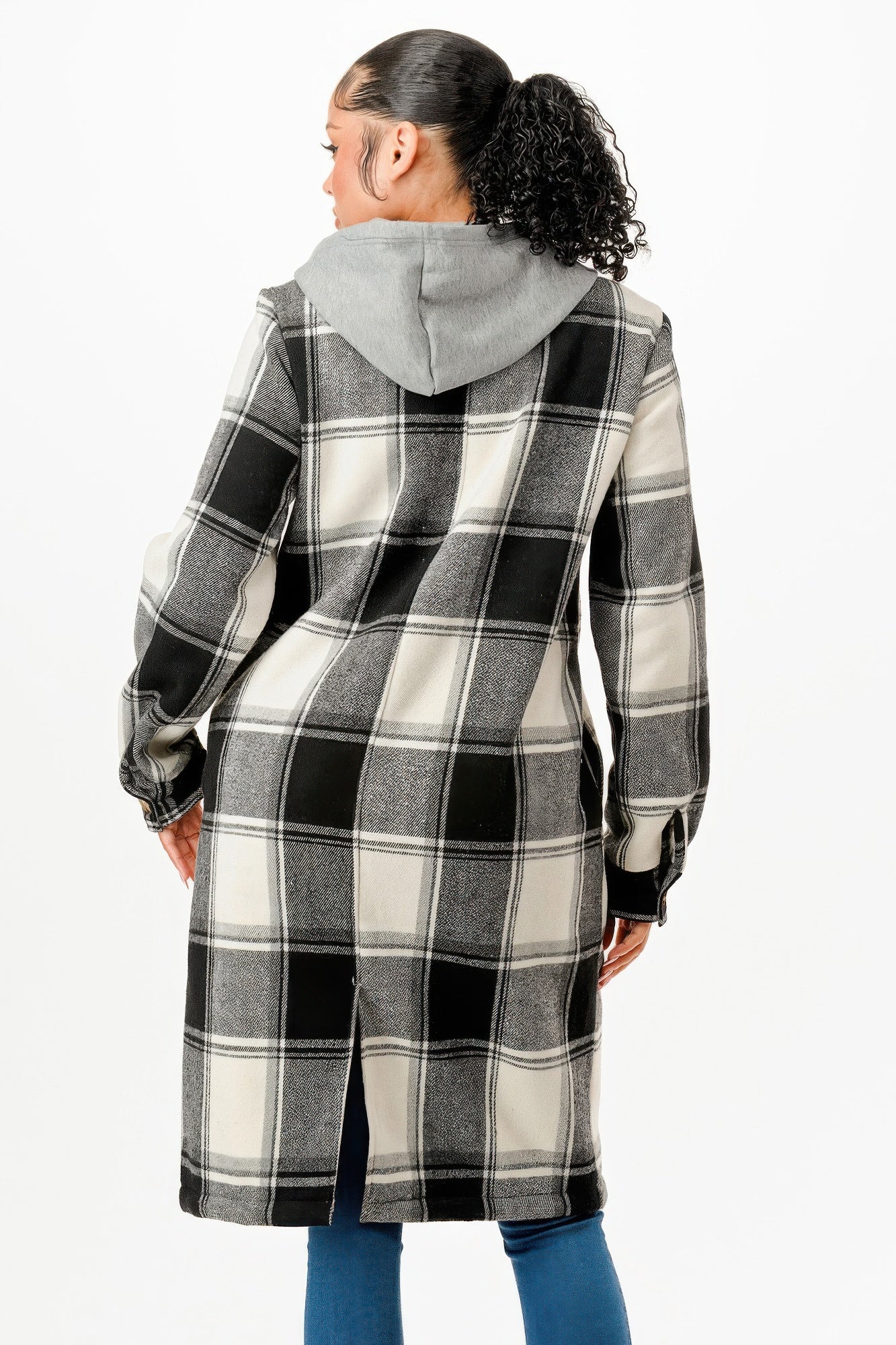 Hooded Plaid Coat-Product Type | Naughty Smile Fashion