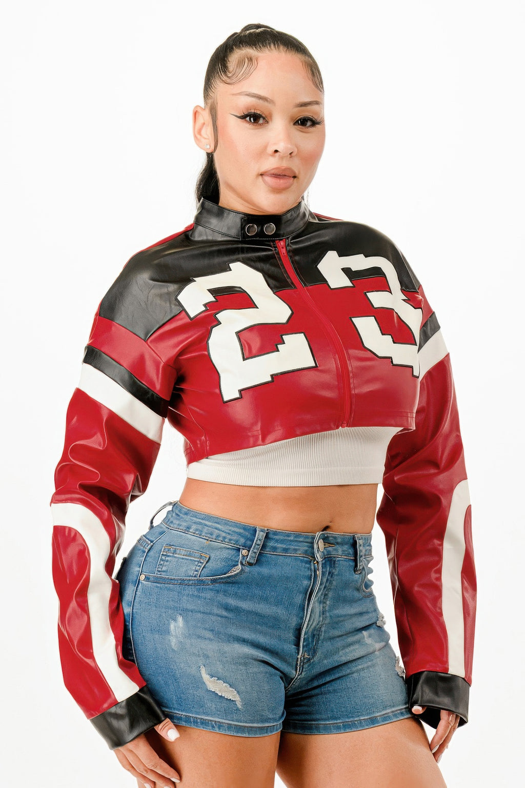 Cropped Moto Jacket-Product Type | Naughty Smile Fashion