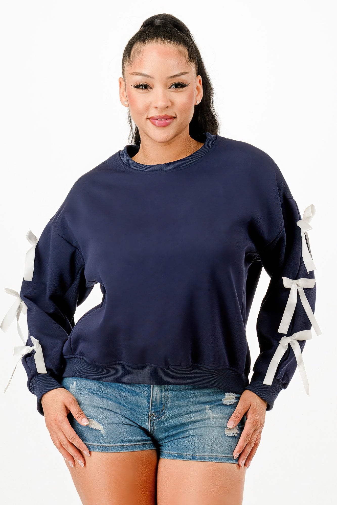Casual Sweatshirts With Bow-Product Type | Naughty Smile Fashion