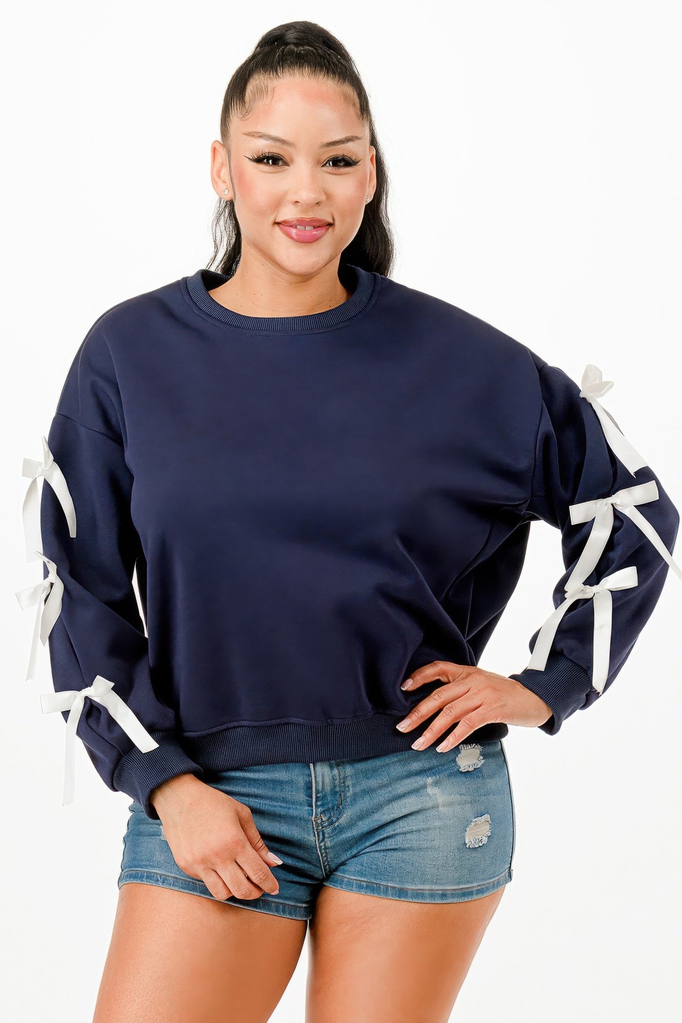Casual Sweatshirts With Bow-Product Type | Naughty Smile Fashion