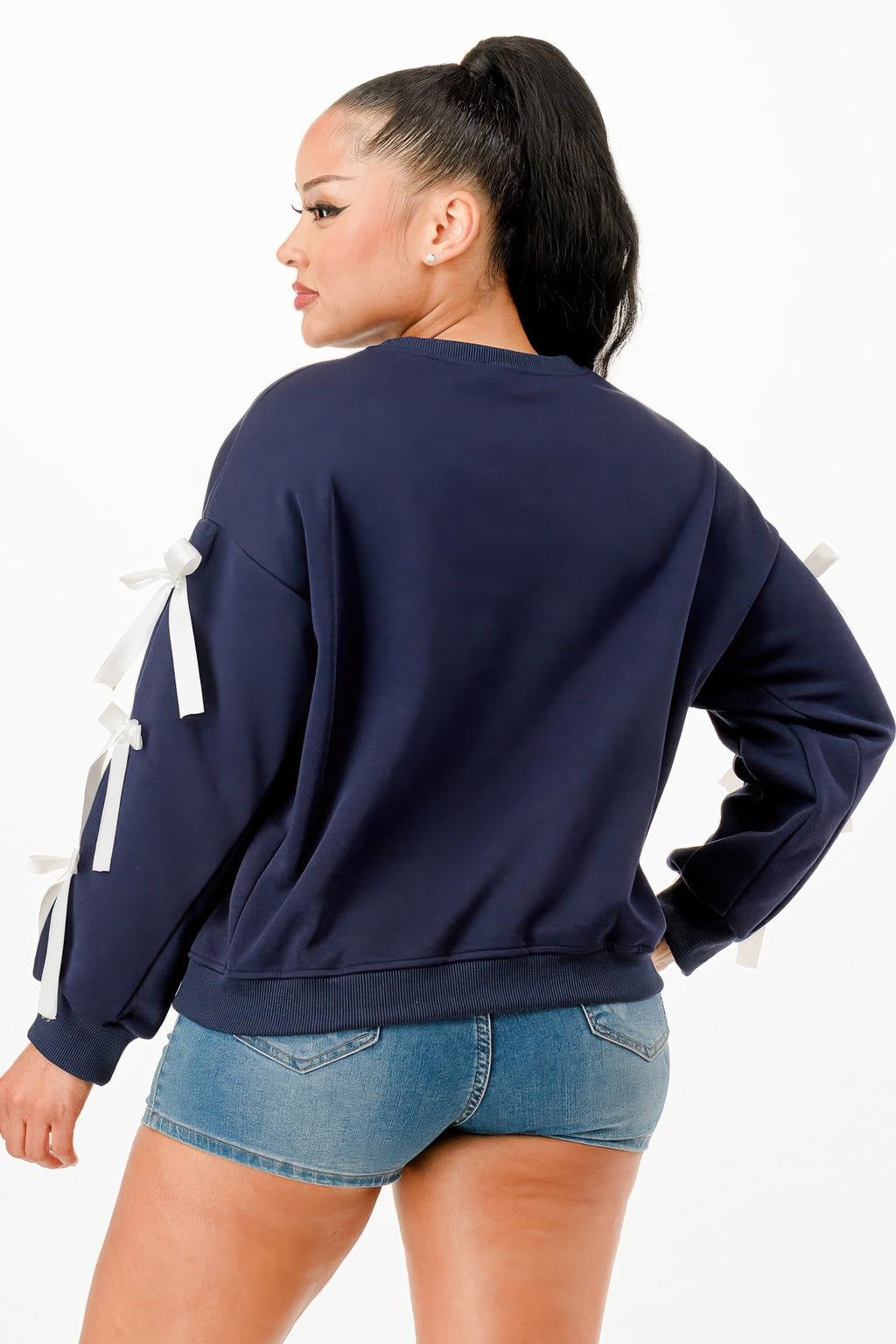Casual Sweatshirts With Bow-Product Type | Naughty Smile Fashion