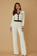 Button Trio Jumpsuit-Product Type | Naughty Smile Fashion