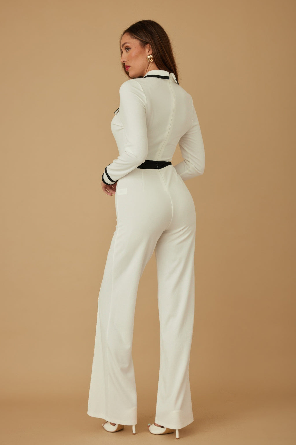 Button Trio Jumpsuit-Product Type | Naughty Smile Fashion