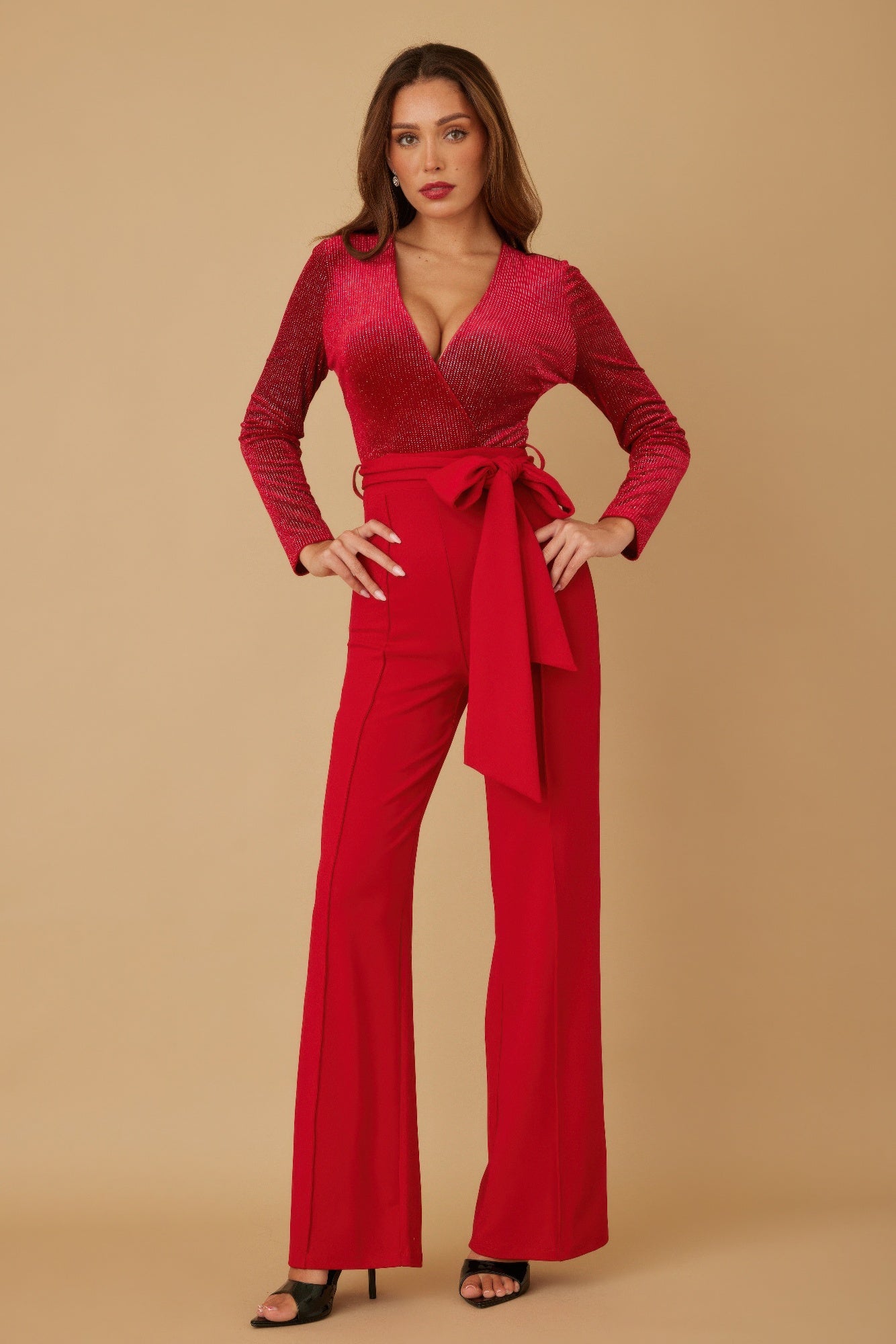 Velvet Top Fashion Jumpsuit-Product Type | Naughty Smile Fashion