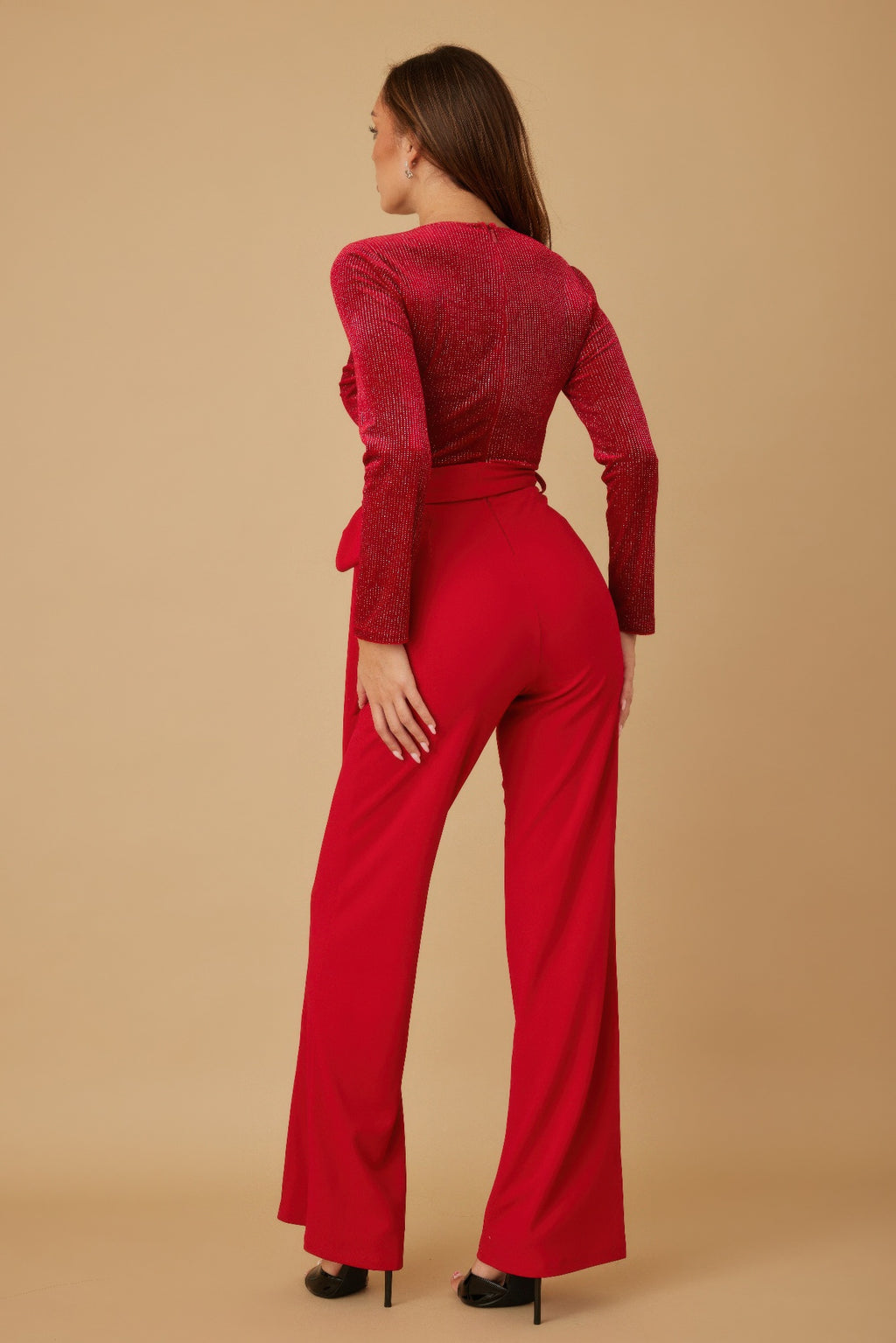 Velvet Top Fashion Jumpsuit-Product Type | Naughty Smile Fashion