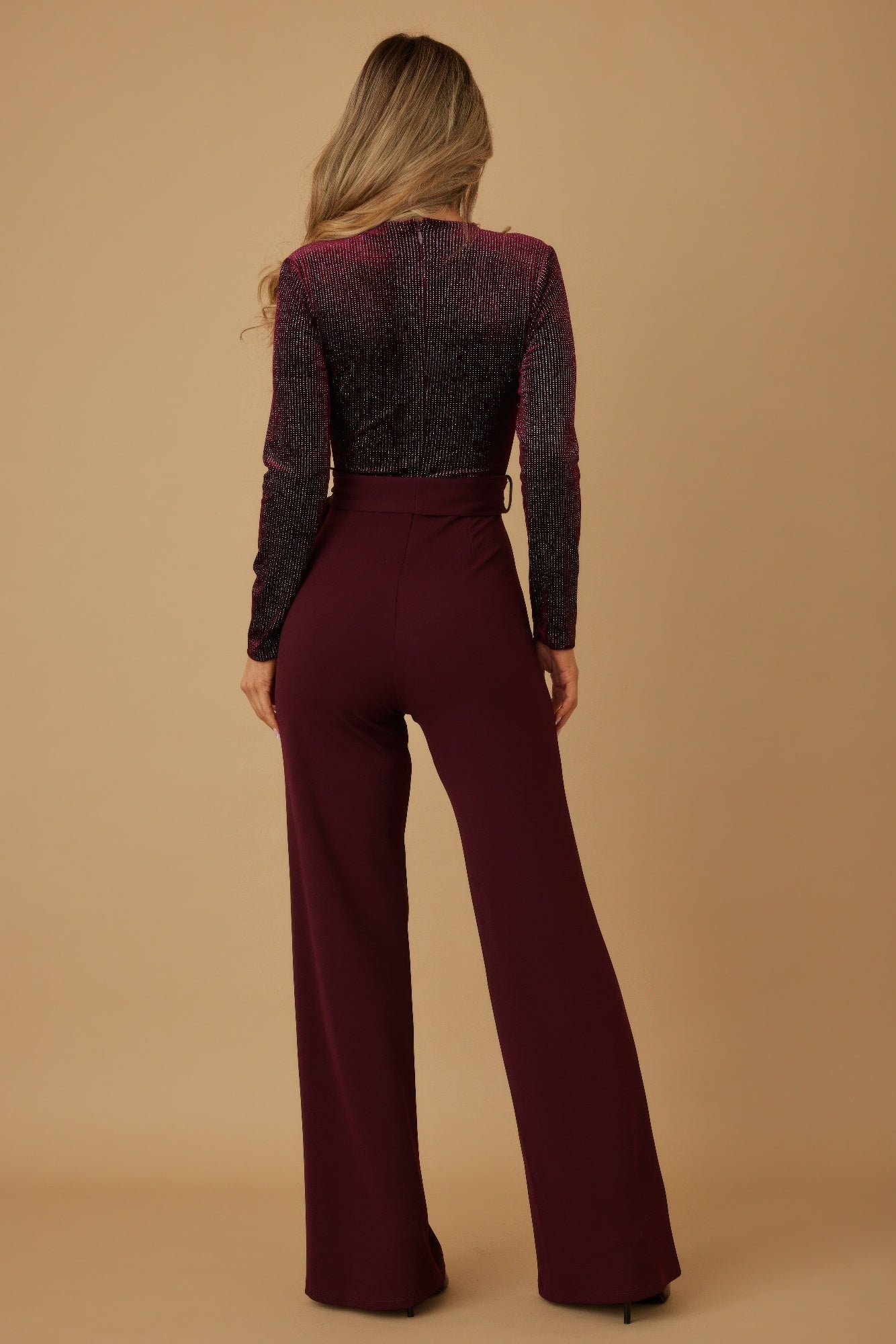 Velvet Top Fashion Jumpsuit-Product Type | Naughty Smile Fashion