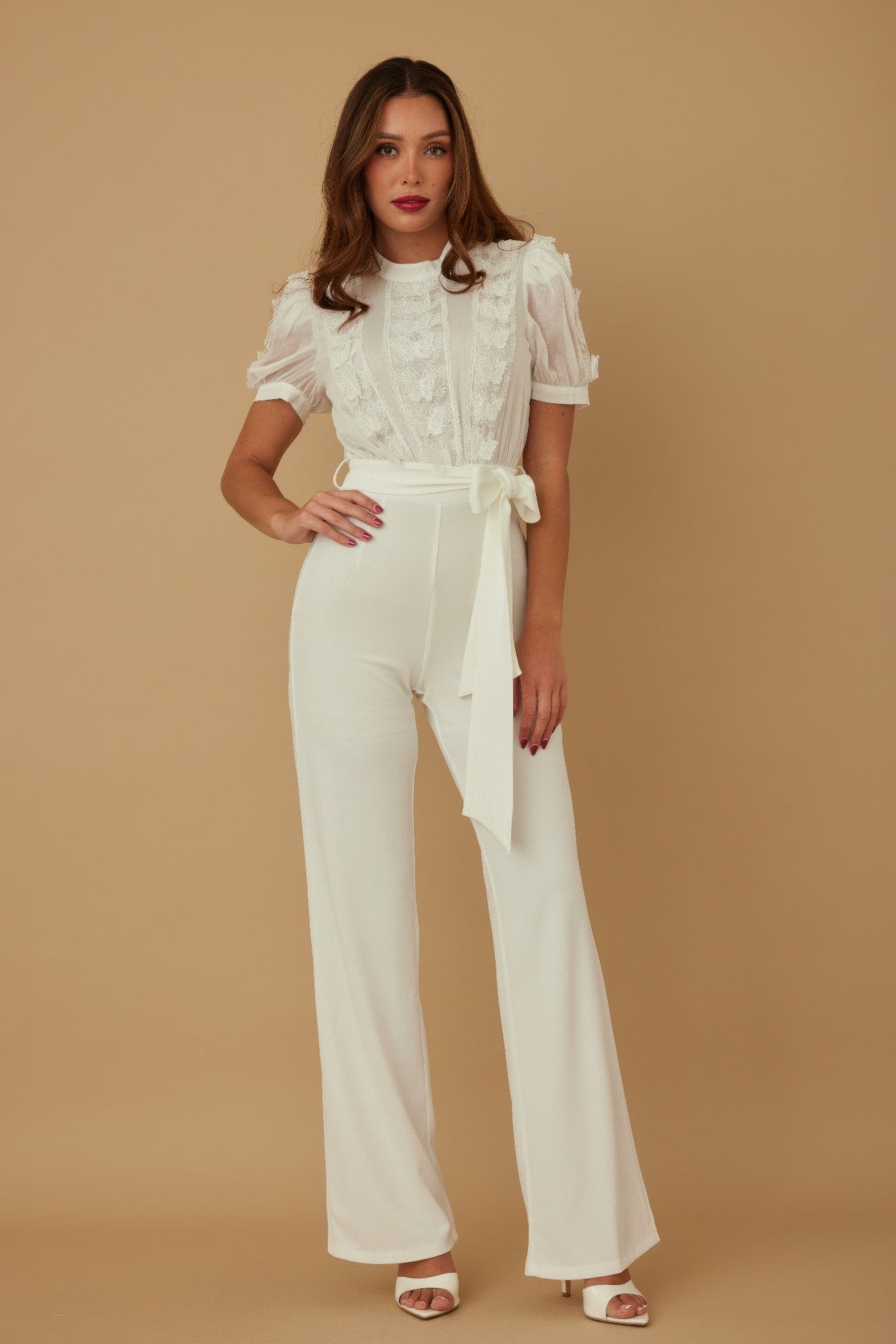 Multi Butterfly Sheer Pattern Jumpsuit-Product Type | Naughty Smile Fashion