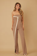 Flap Strapless Chain Jumpsuit-Product Type | Naughty Smile Fashion