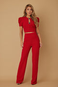 Puff Cap Sleeve Jewel Detail Sets-Product Type | Naughty Smile Fashion