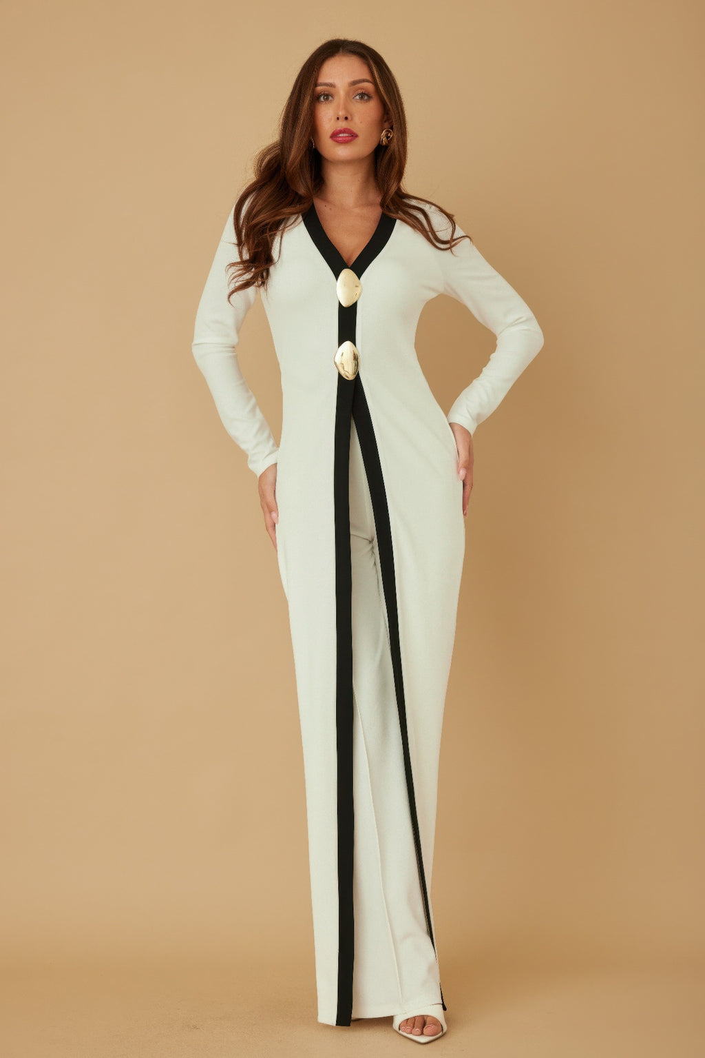 Mirror Stone Long Layer Jumpsuit-Product Type | Naughty Smile Fashion